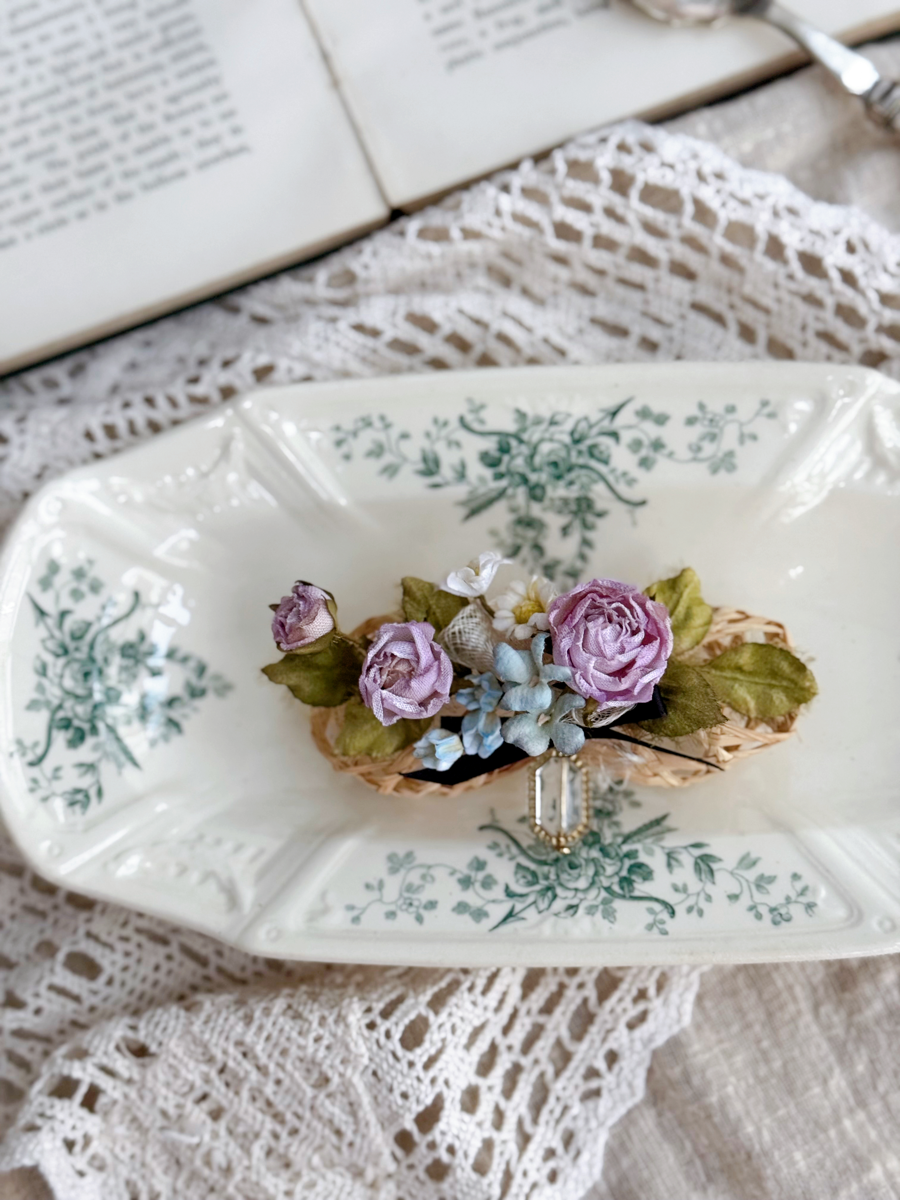 夏日玫瑰兩用飾物