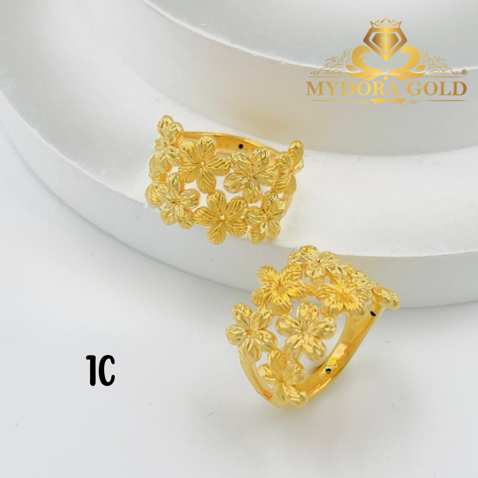 MYDORA Cincin Bunga Daisy Duo-Layer (5G) l EMAS 916/22K