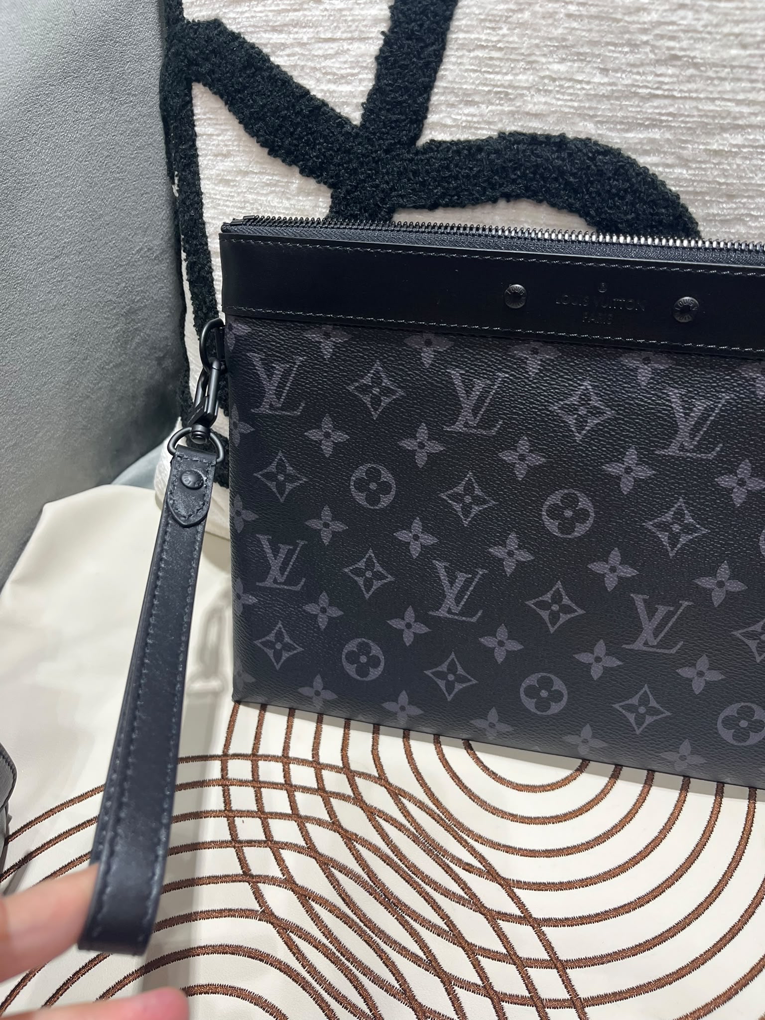 未使用品 Lv M81569 ECLIPSE POCHETTE TO-GO RFID POUCH/ LOUIS VUITTON CLUTCH 100%Authentic, Unused 未使用品 ✅dust bag ✅box