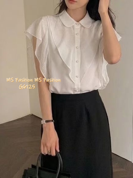 G6125 韓國🇰🇷靚料ruffle top