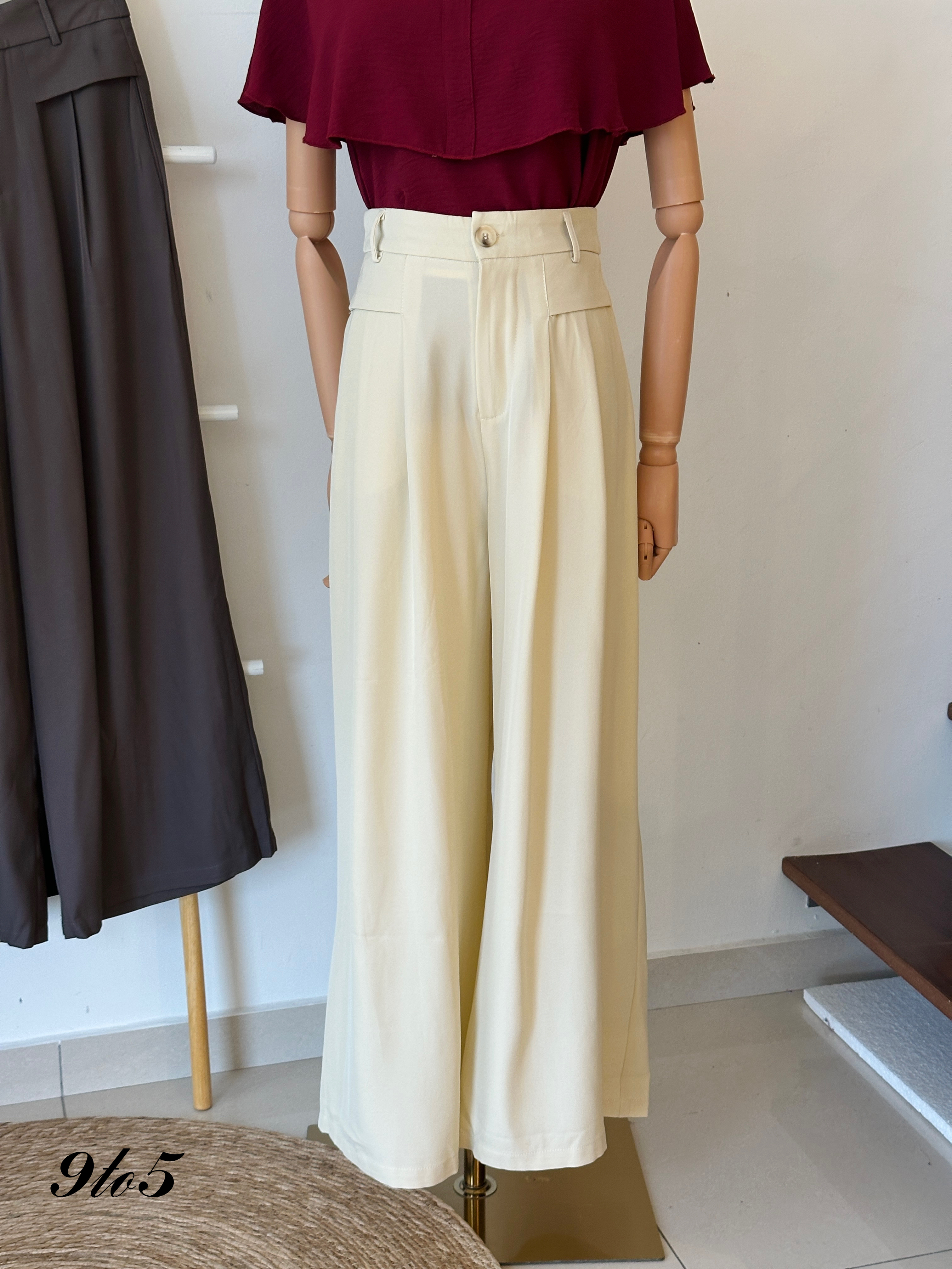 S1784 A Line Long Pants - 3 Colors
