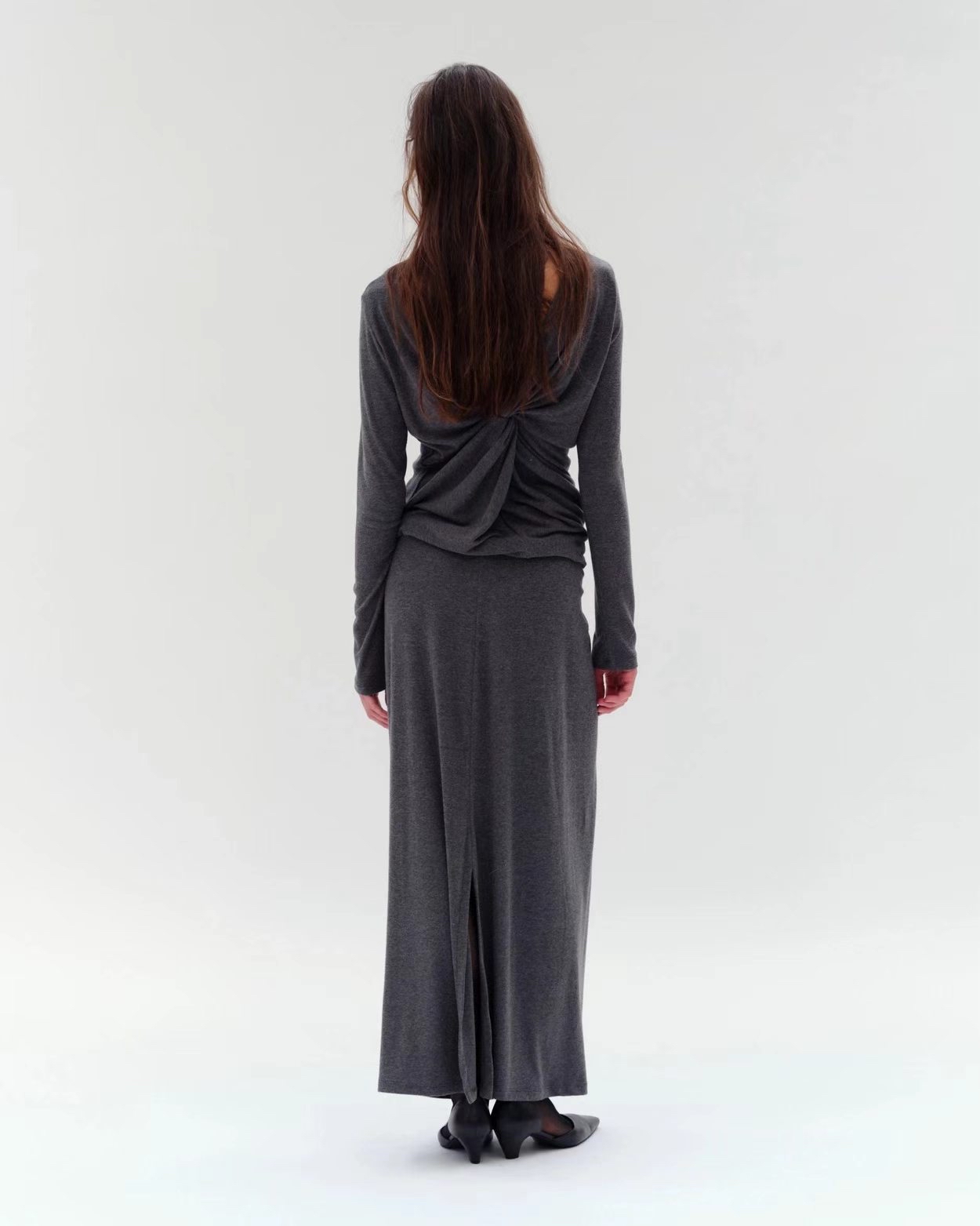 Elegant knot long skirt