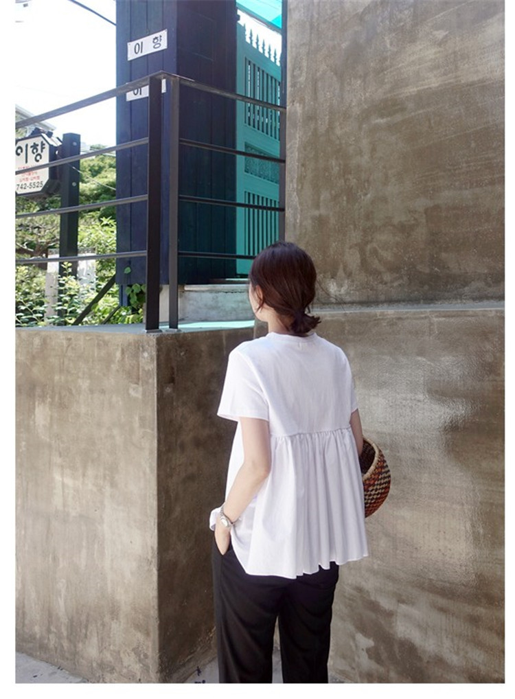 韓式寬鬆短袖娃娃上衣👕