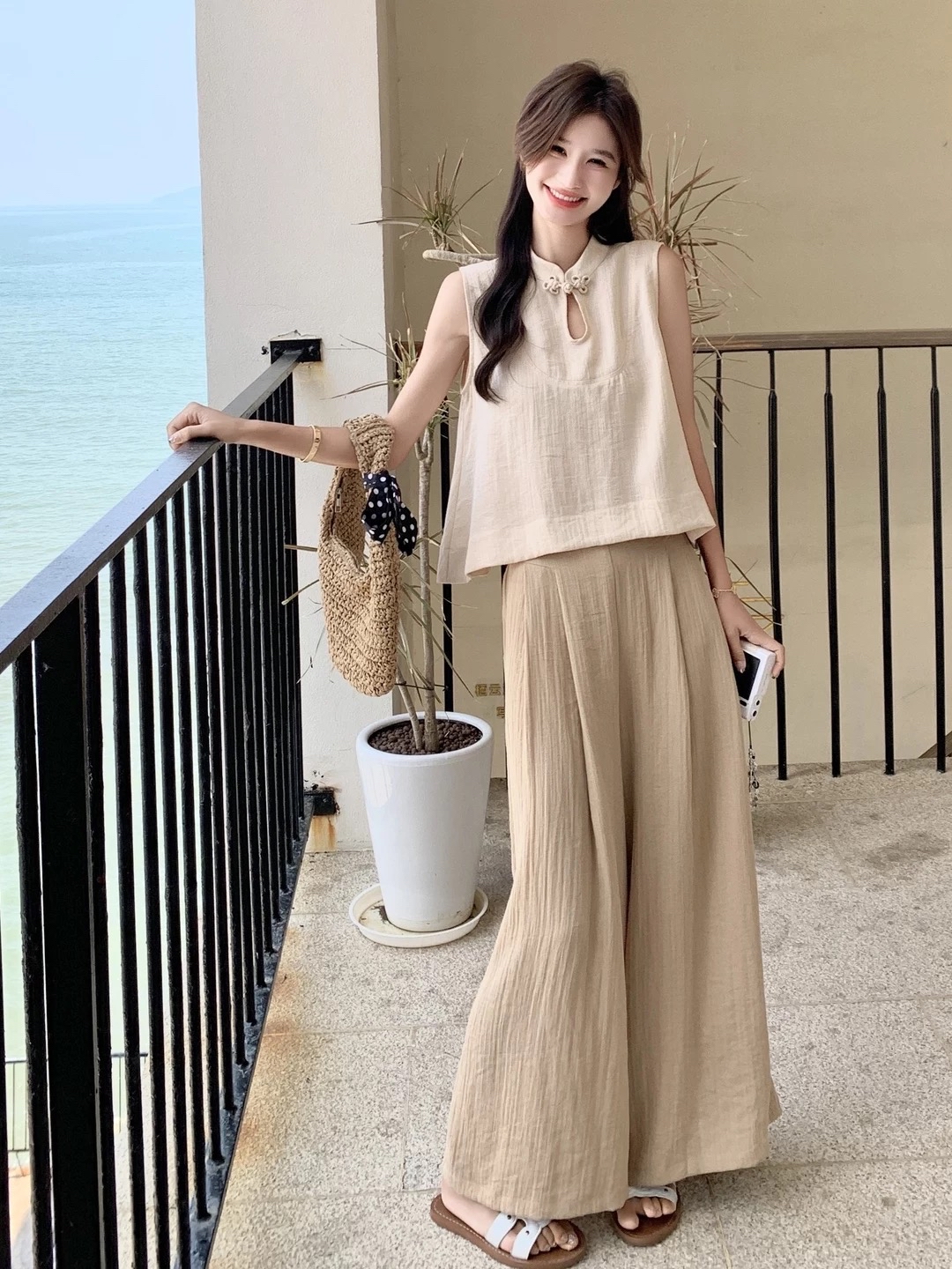 PT229国风阔腿裤