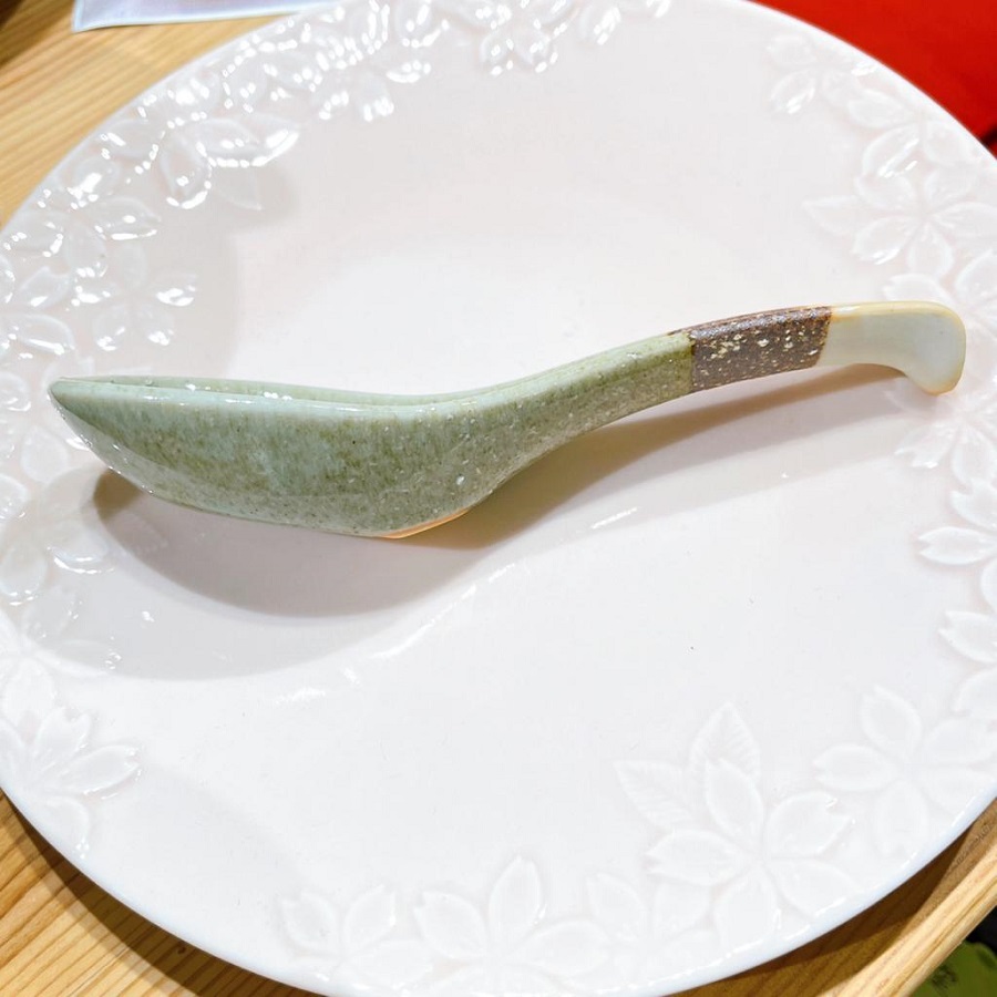 【日本製】美濃燒三色掛耳手把陶瓷匙羹