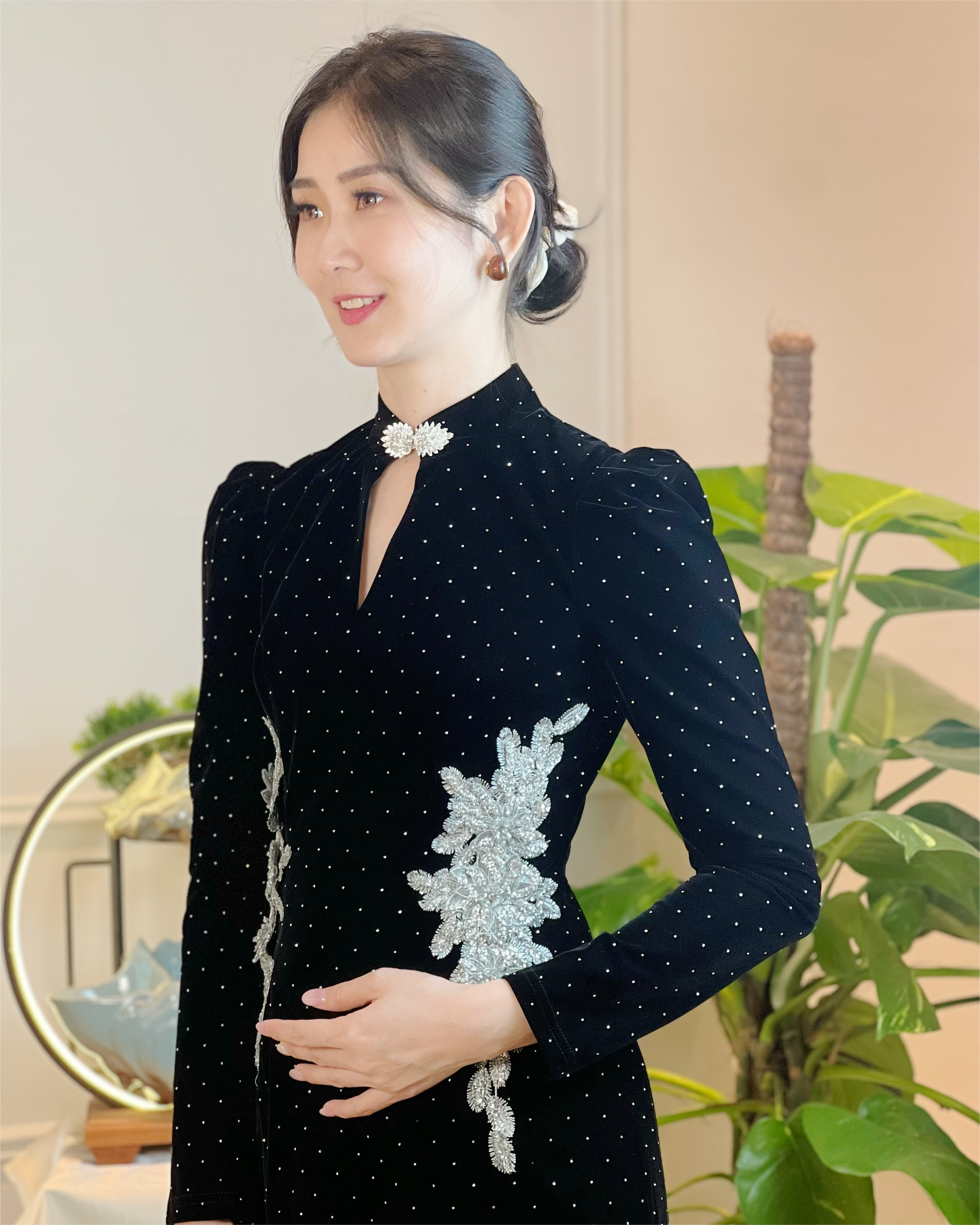 5091 Celeste Crystal Mini Dress