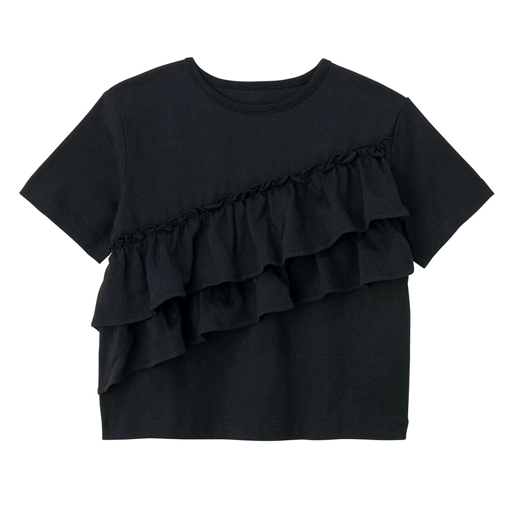 🆕【⭐訂購⭐】 🇯🇵日本直送 🌀❣️ #親子裝❣️ GITA 奶油狀 荷葉邊 短袖 tee［2款選］🌀 [ELDA-0221][260524]