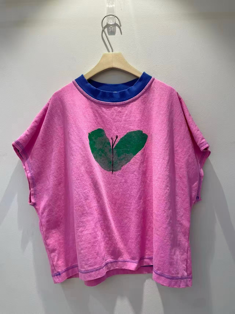 XNN OX 水印式蝴蝶top