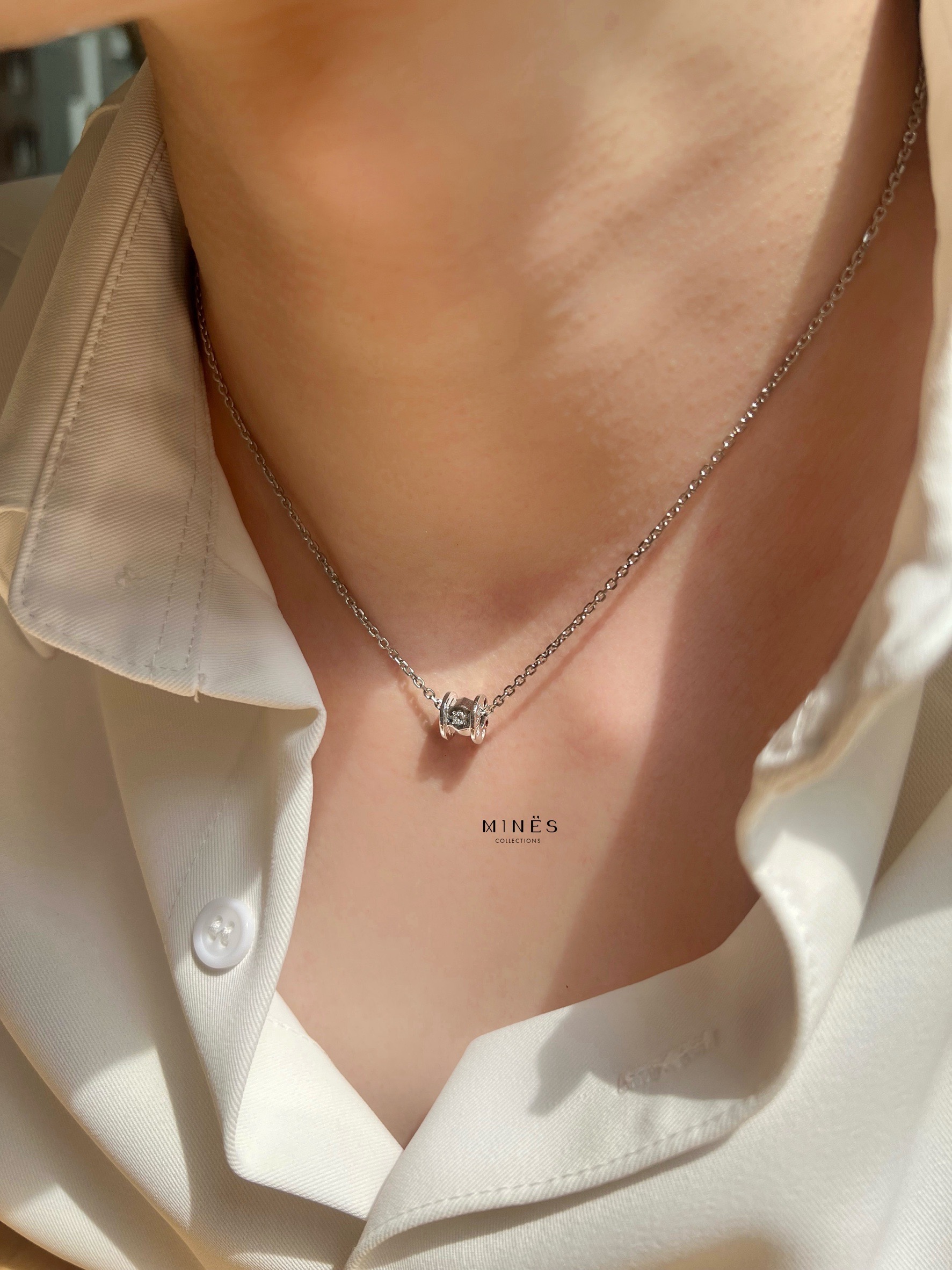 MINES Jewelry｜Classic Wheel Necklace 九寶石幸運之輪項鏈