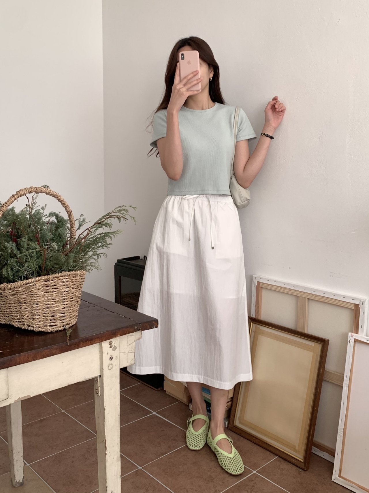 Net Mary Jane Ballet Flats (6 colors)