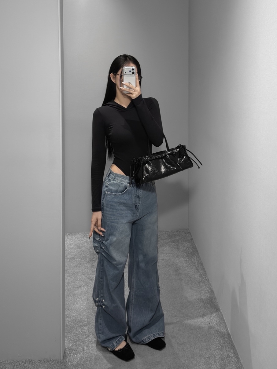 Solid Fitted Hooded Bodysuit