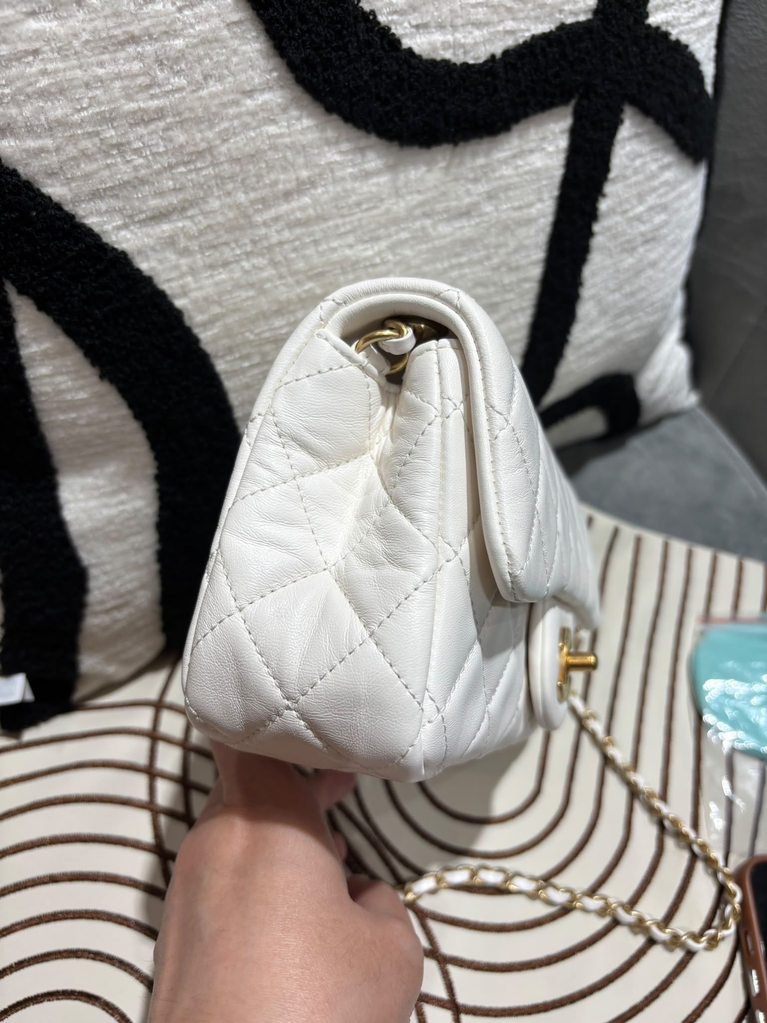 Chanel CF20 Mini Classic Flap Chain Shoulder Bag 調節金球 AS1787 100%Authentic, 98%New ✅晶片✅Dust bag✅Box