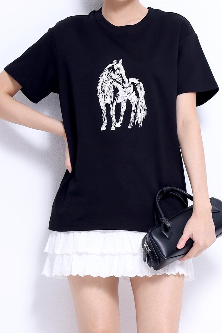CB2660 Ink Stallion Art Tee