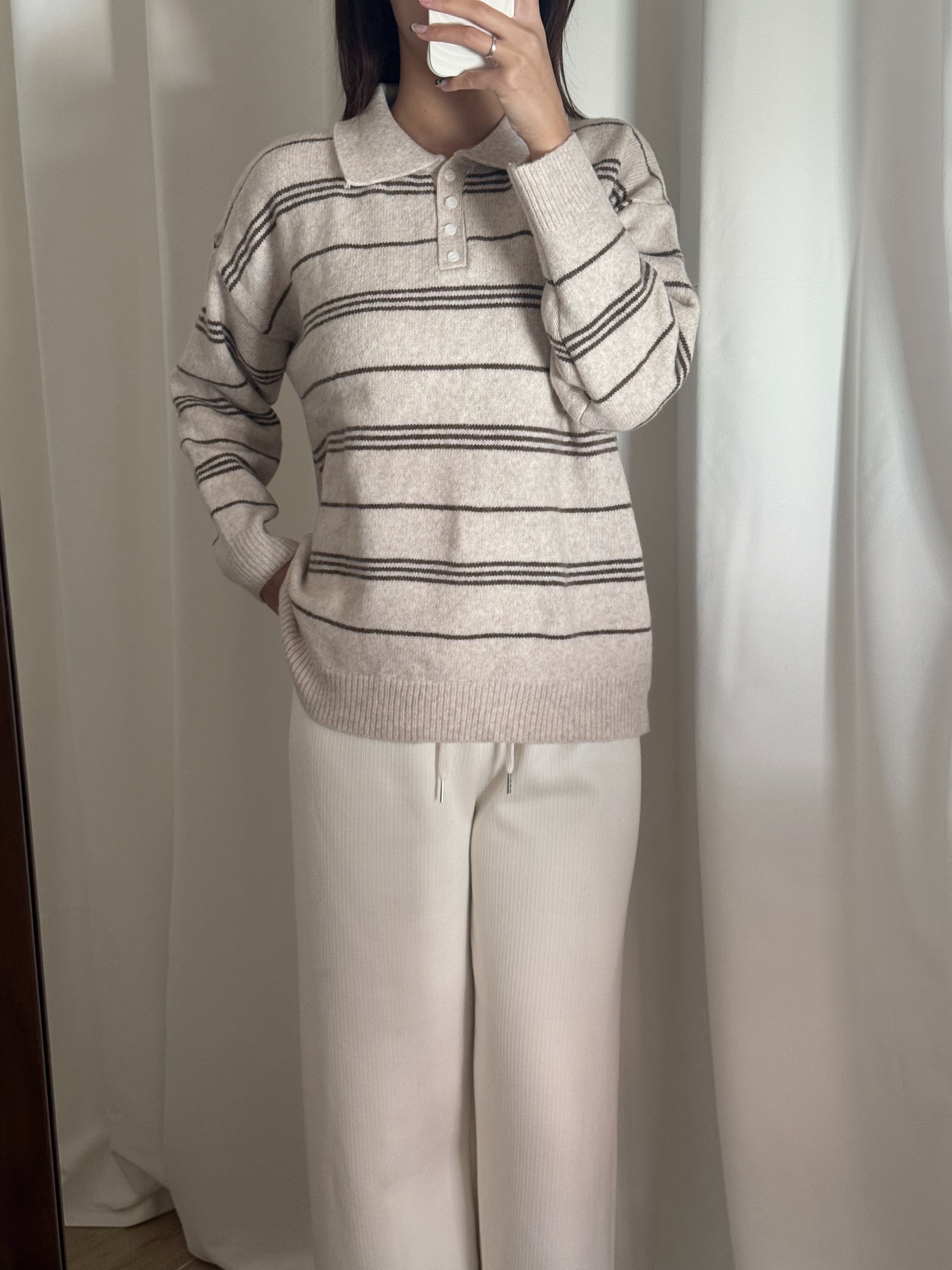 [舒適不拮肉!]日常翻領羊毛毛衣(八色入)