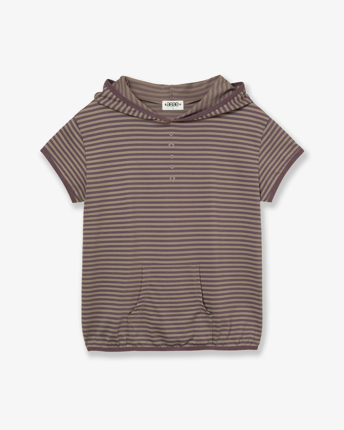 🇰🇷訂購｜aeae 26SS｜STRIPE HALF SLEEVE HOODIE 3色 