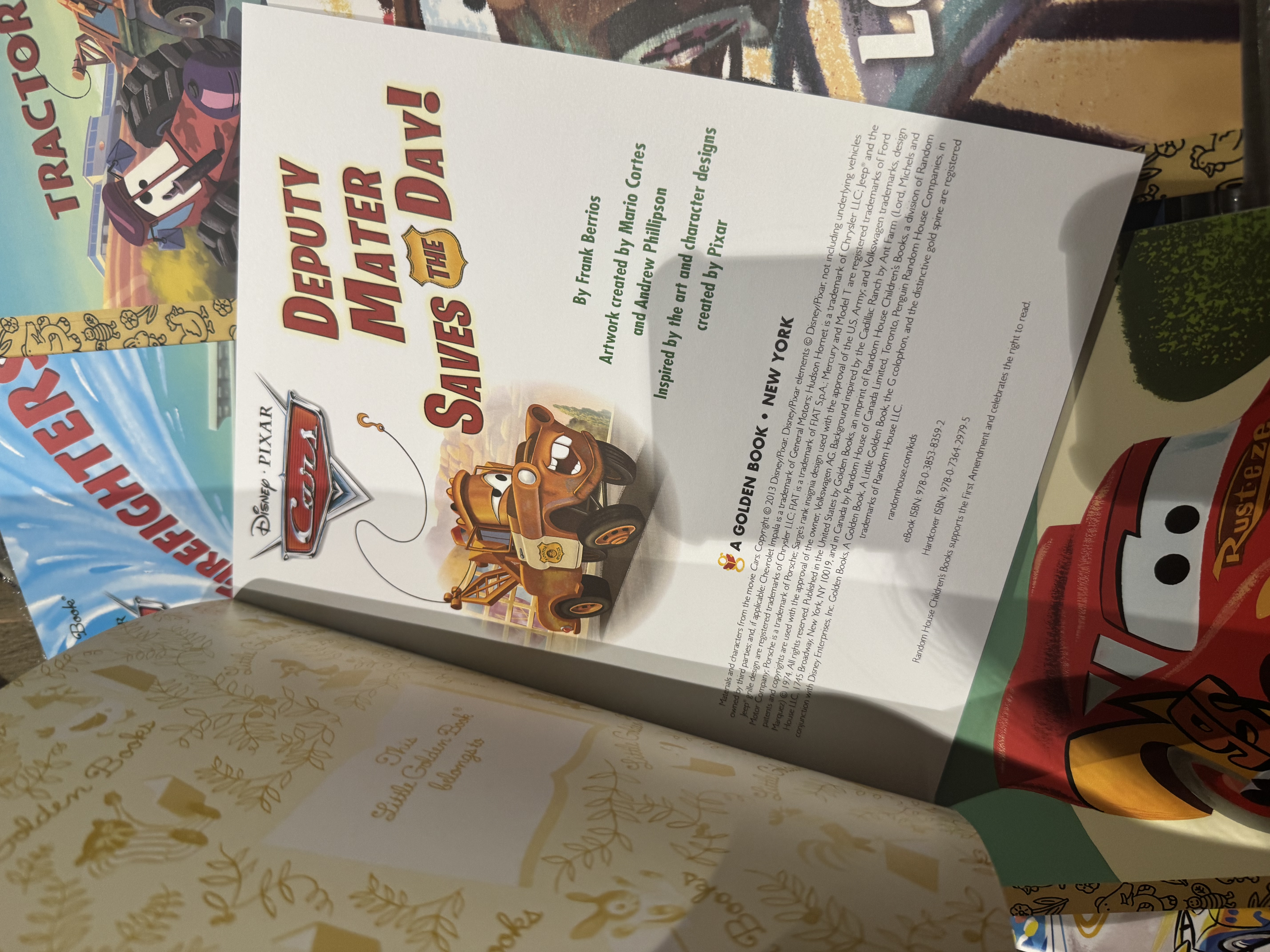 Disneyland a little golden book. The world of Car賽車總動員9冊