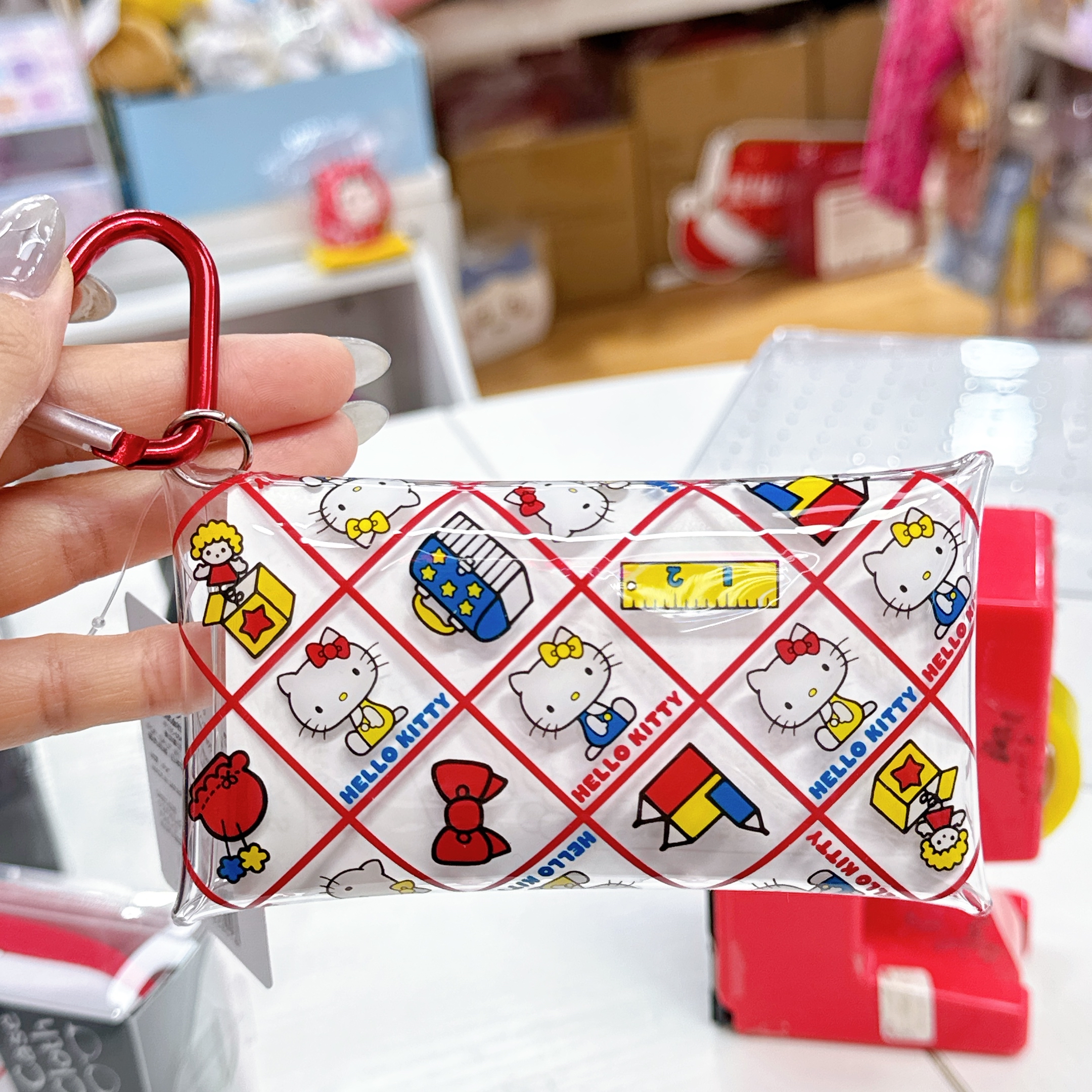 日本直送sanrio Hello Kitty眼鏡盒萬用袋