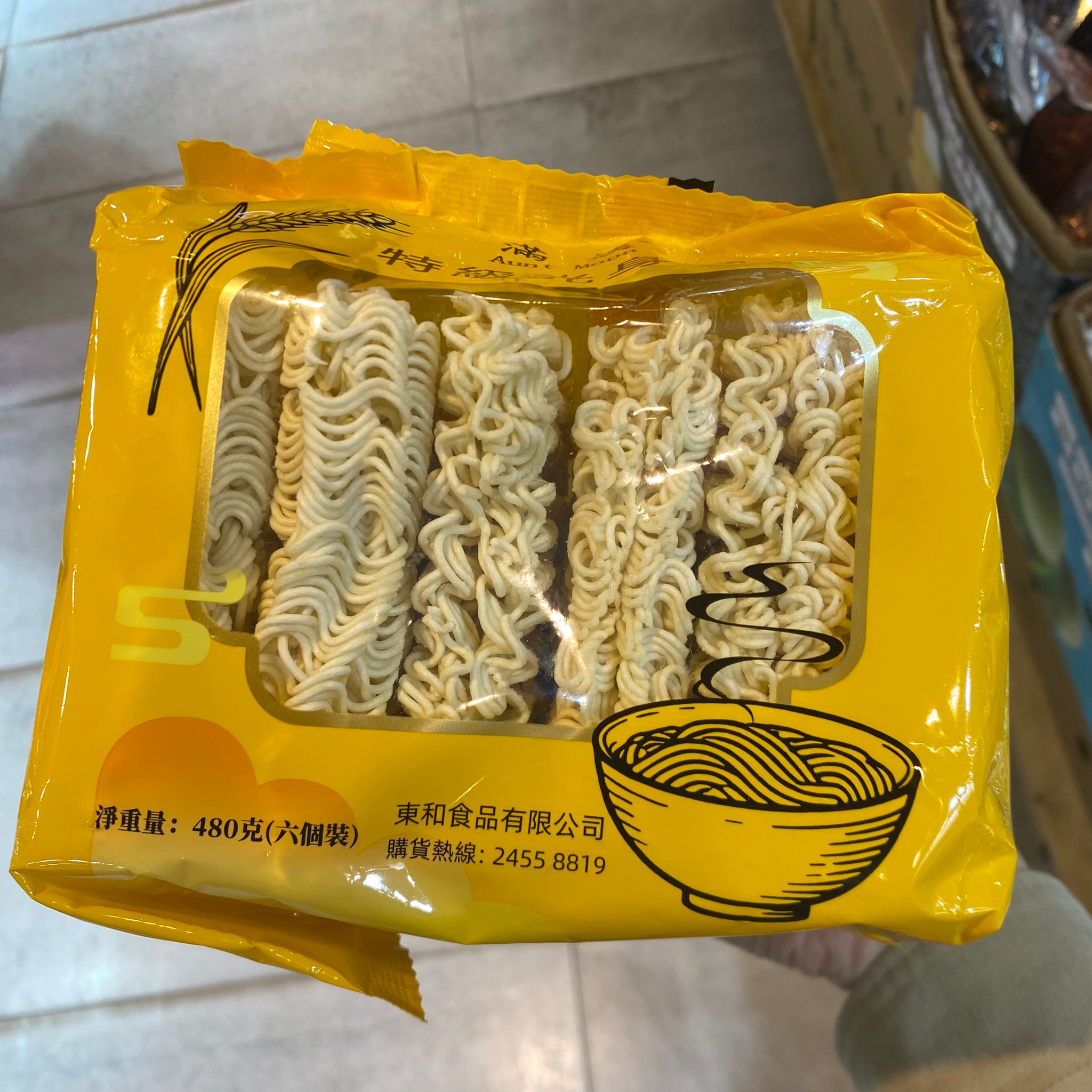東和食品 特級滿漢麵 480克 (六個裝) - 傳統風味，快速方便