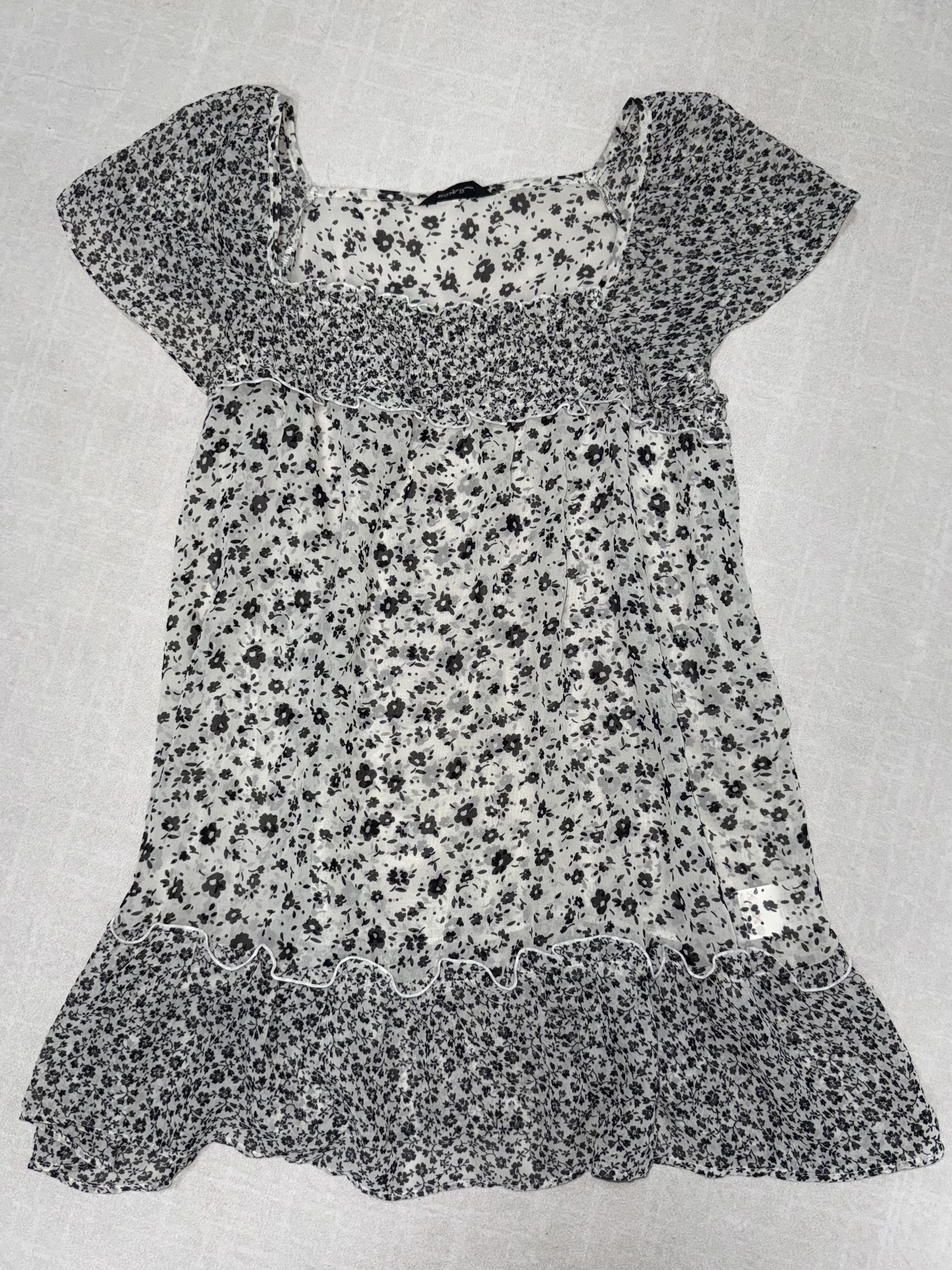 Printed Mini Short Dress/Top