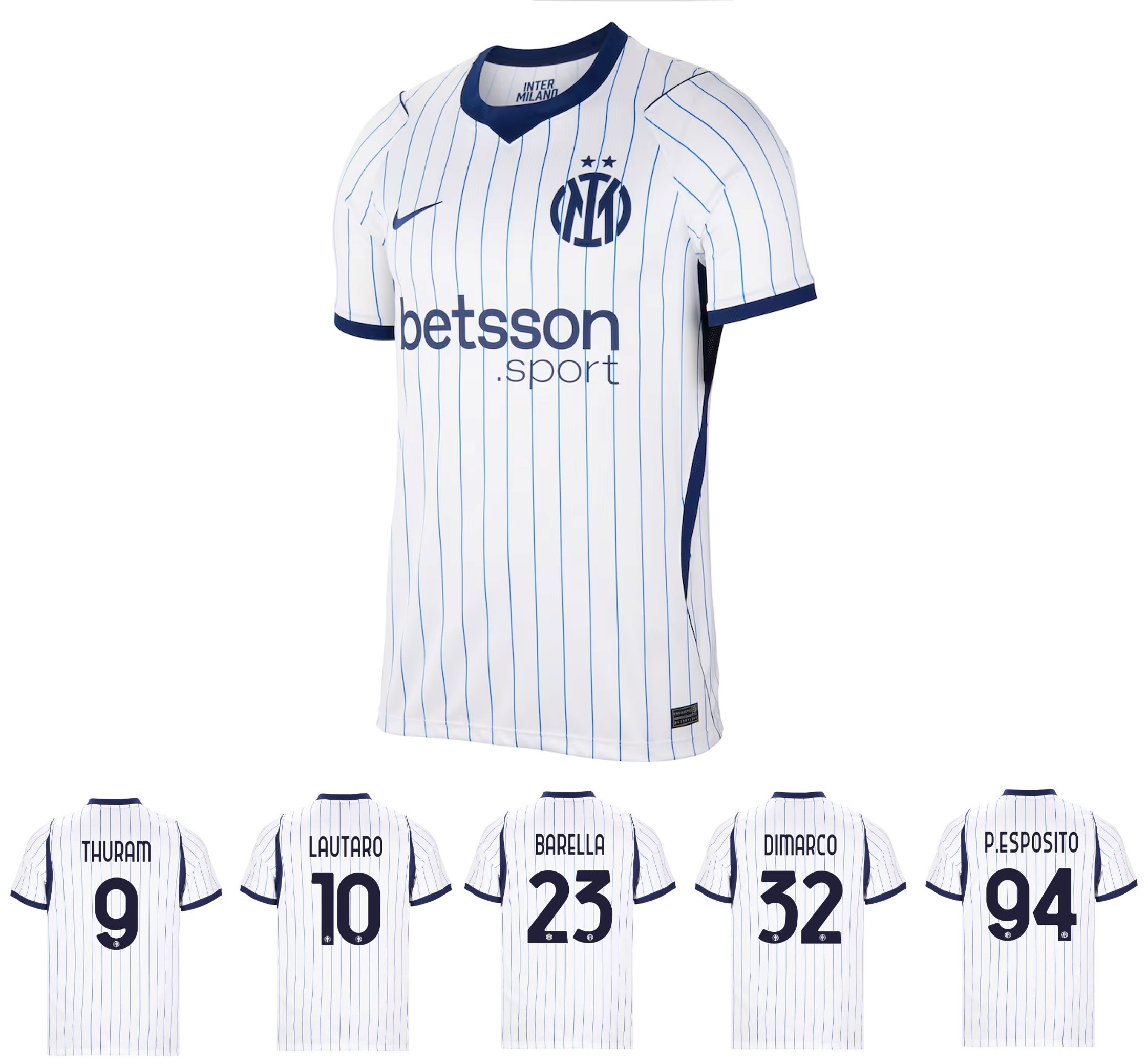 Nike Inter Milan 國際米蘭 2026-27 作客球迷版球衣 (可加印字章) II1928