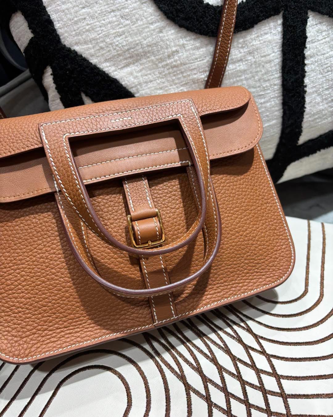 Hermes halzan 25 金金 STAMP Y 100%Authentic , 98%new  ☑️dust bag☑️box