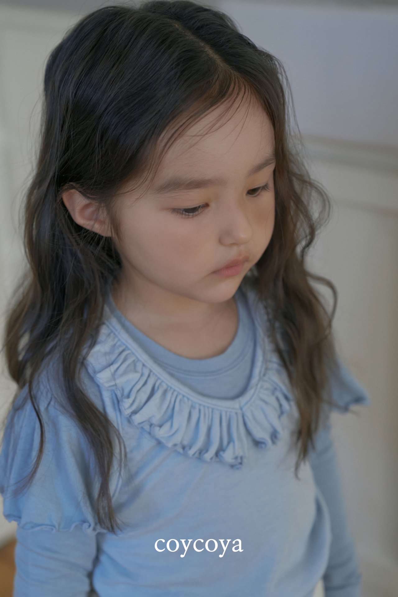 🌸預訂 韓國直送🌸🇰🇷COYCOYA兩色彈性翼形褶皺長袖上衣