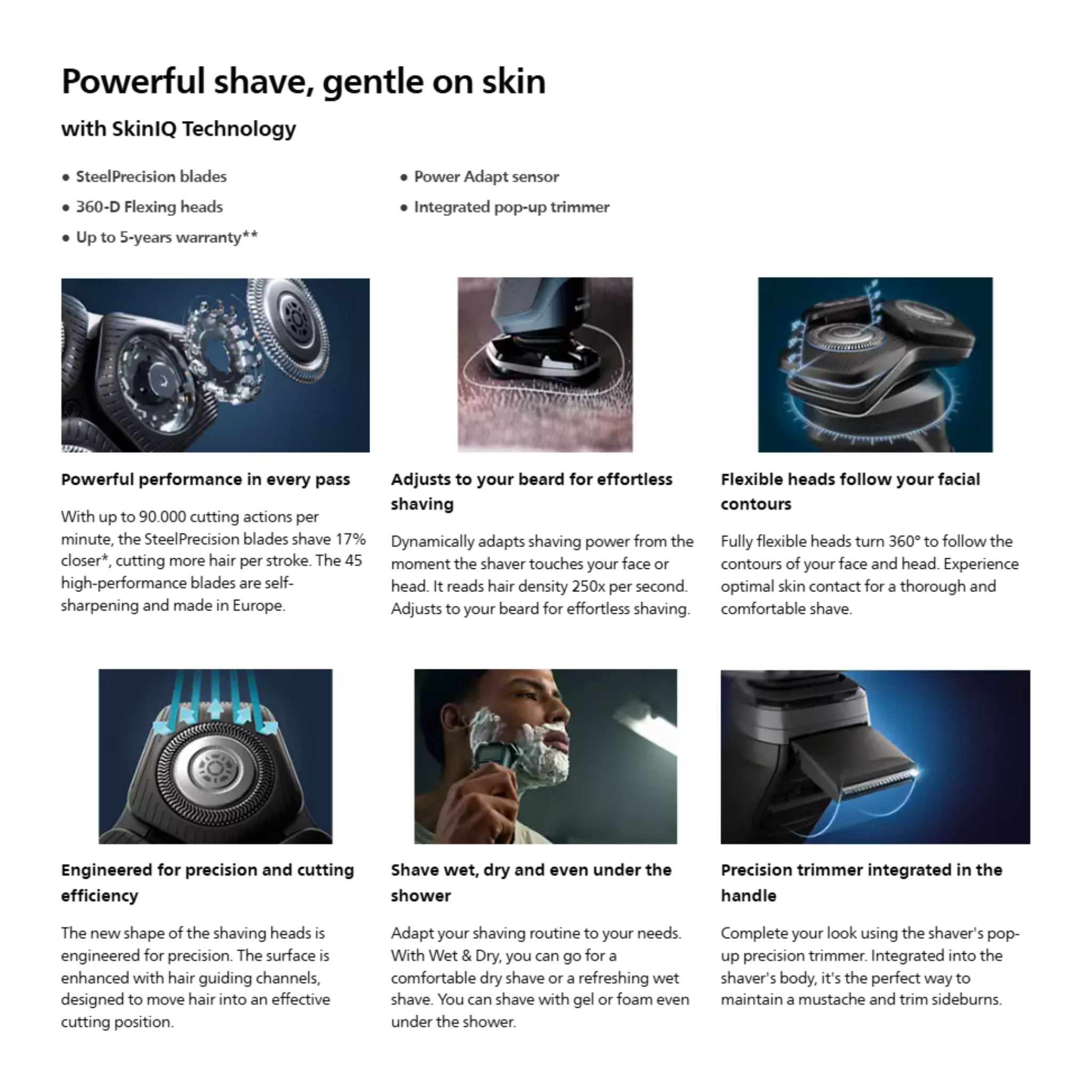 Philips Series 5000 Wet & Dry Electric Shaver (S5880/20)