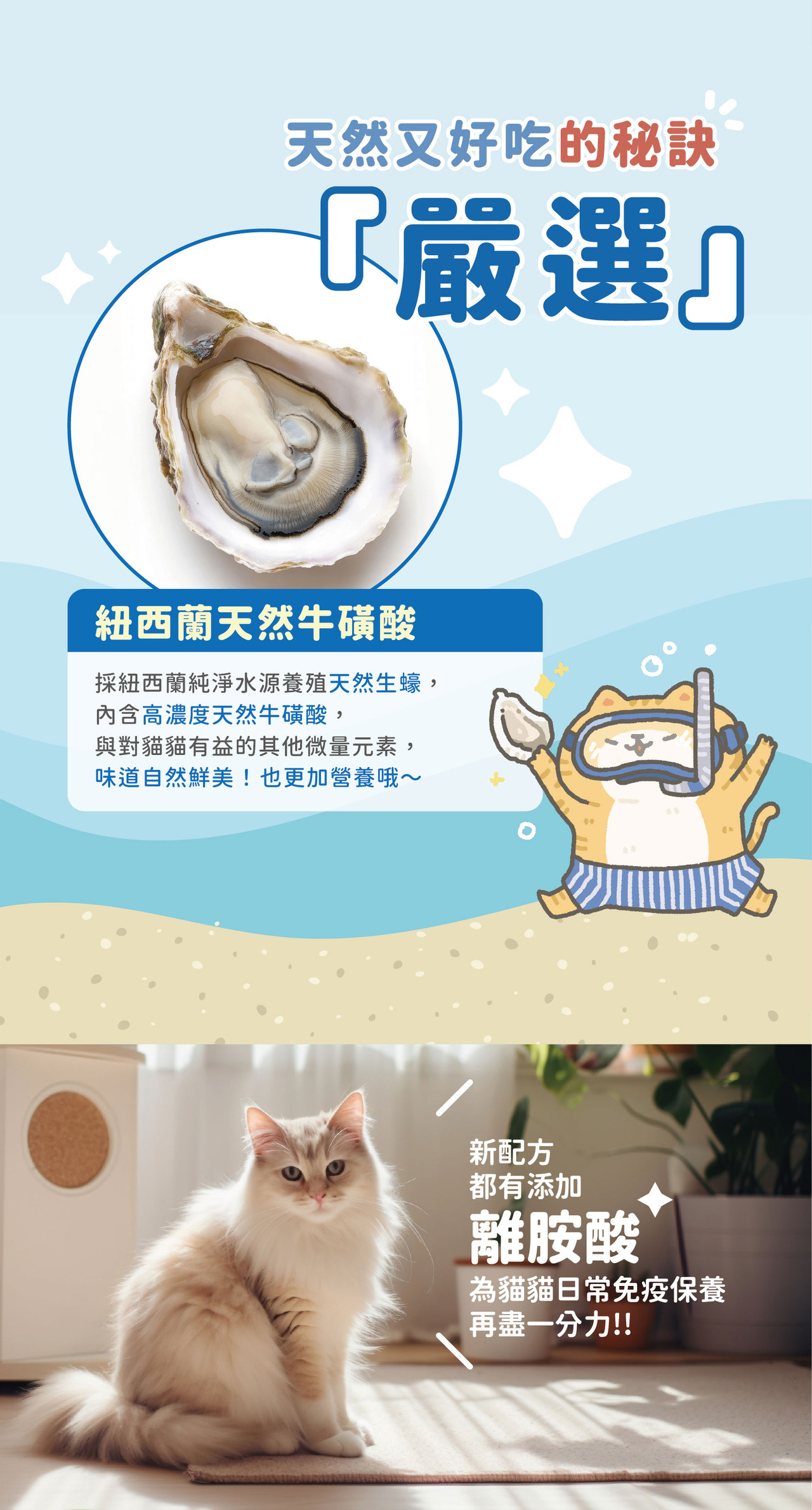 貓有話說｜溫和排毛｜捏一口｜主食鮮肉泥