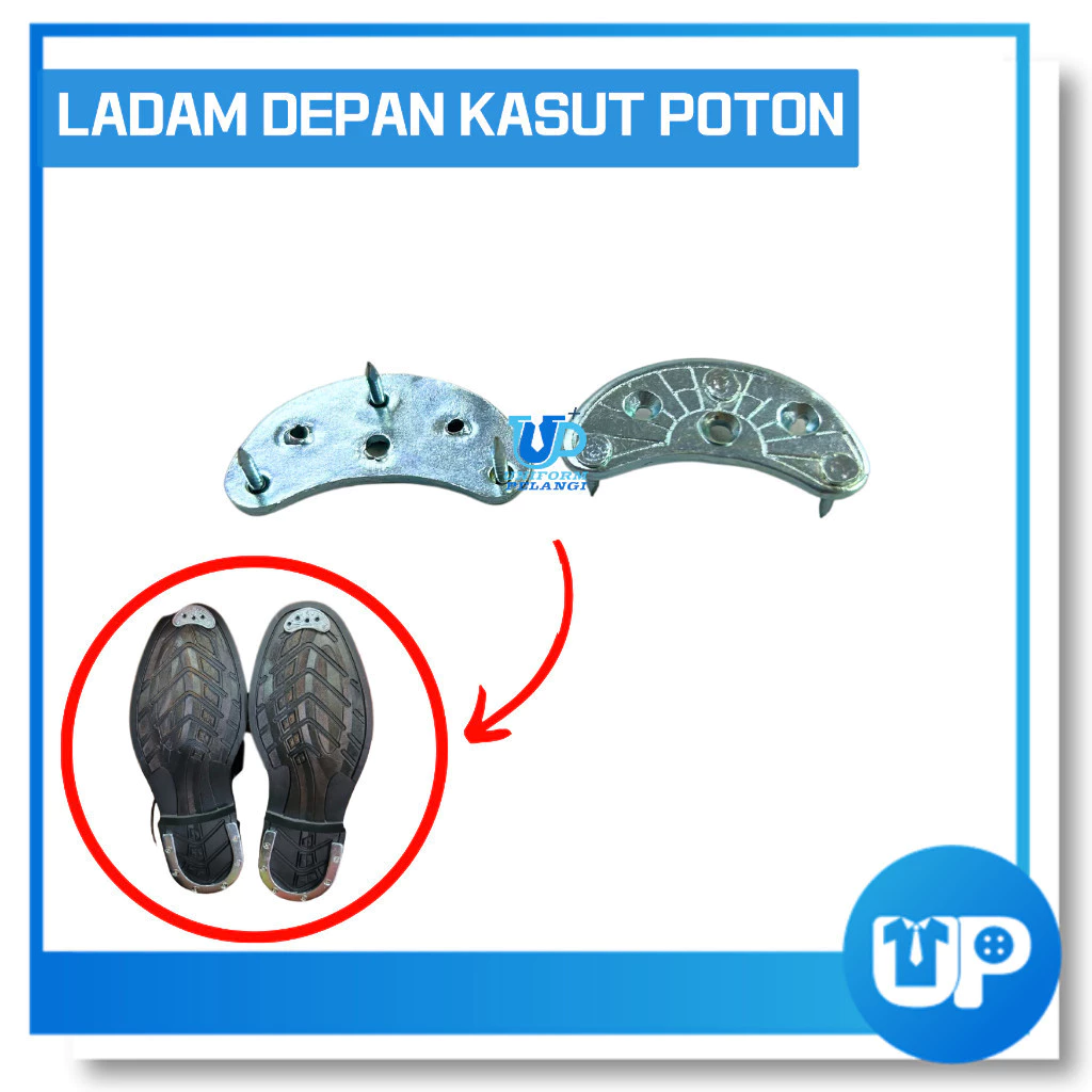 Kasut Ladam Horse Shoe U Shape Ladam Besi Kasut Boot untuk Kawad Ladam Depan Kasut Potong Ladam U