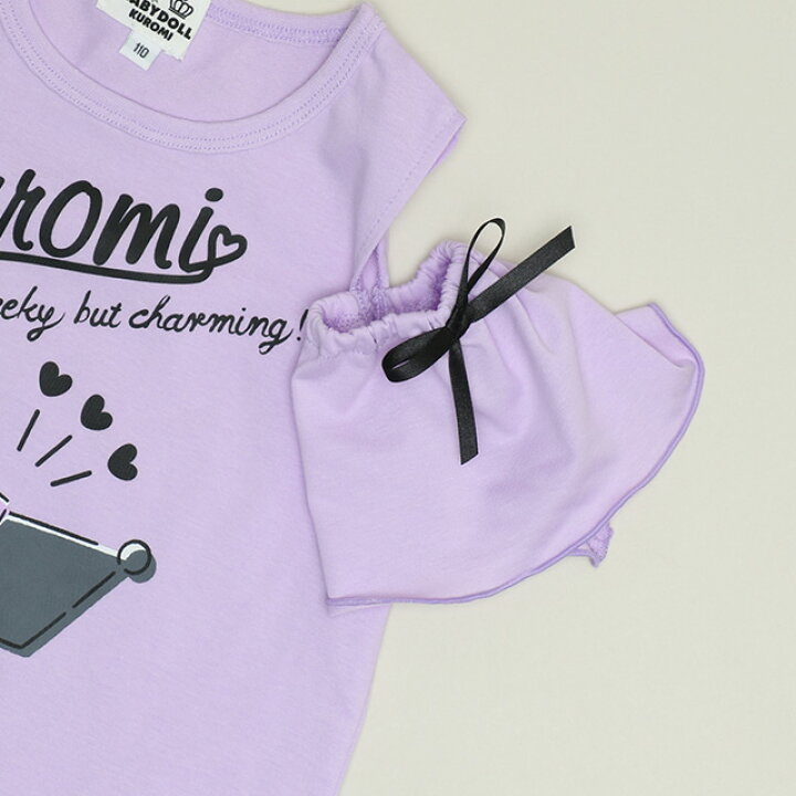 🇯🇵預訂 日本直送🇯🇵Babydoll x Sanrio系列四色人物印花絲帶露肩短袖T恤