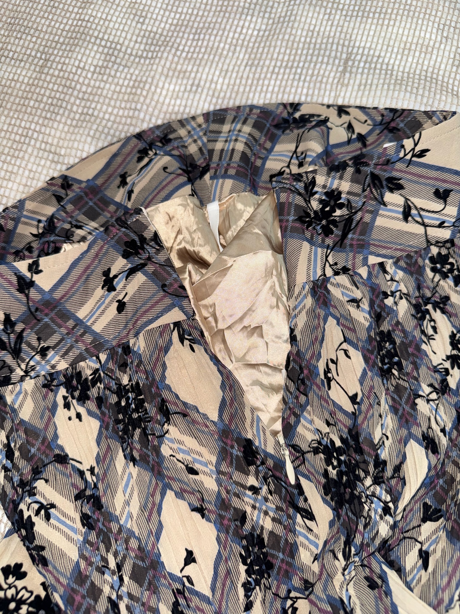 Vintage Fairy Grunge Diagonal Tartan Skirt