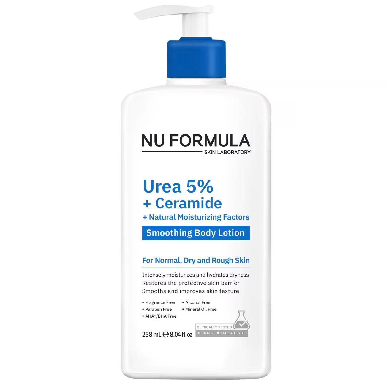 Nu Formula - Urea 5% + Ceramide + Natural Moisturizing Factors Smoothing Body Lotion 238ml