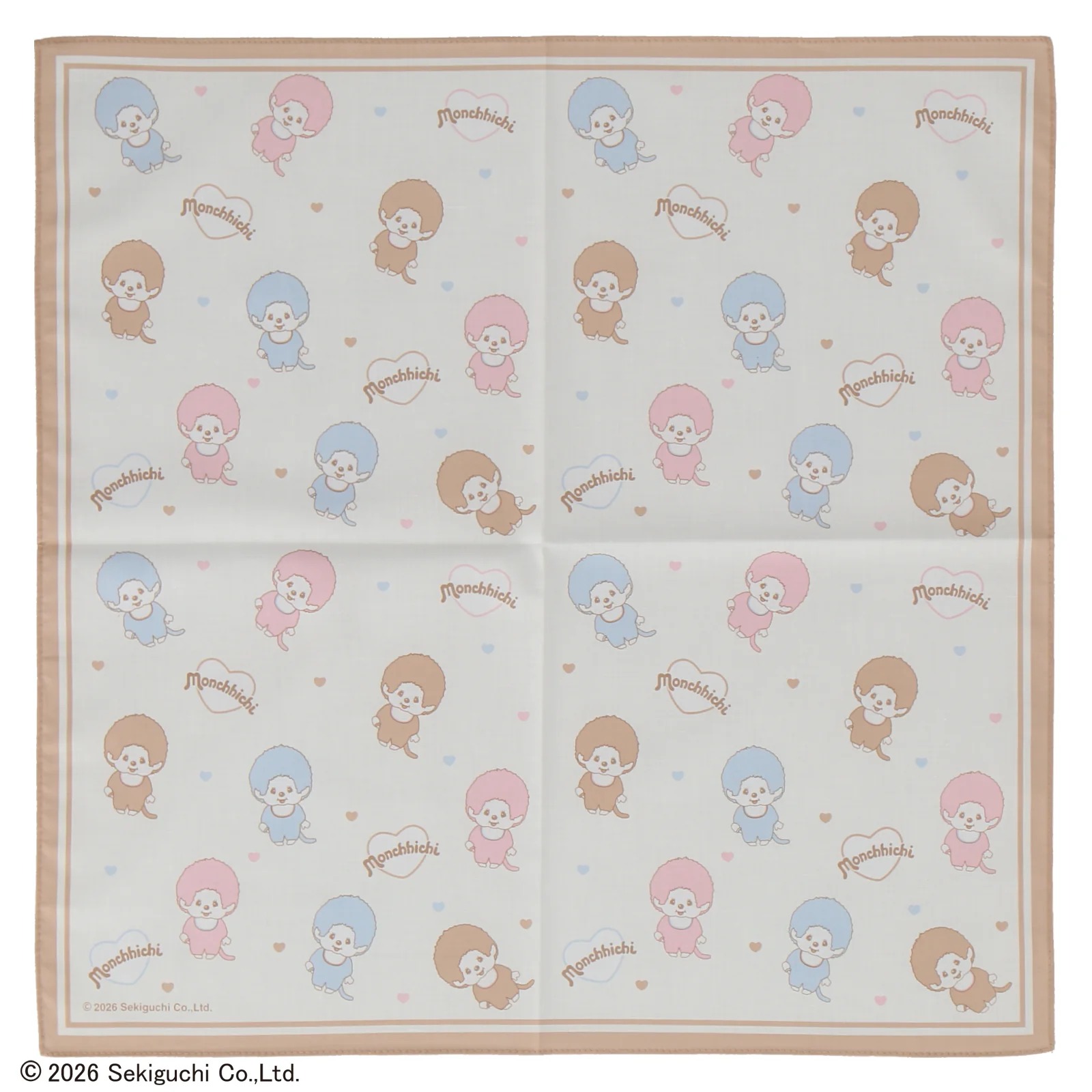 🎀【預訂】 Monchhichi 印花手帕 B