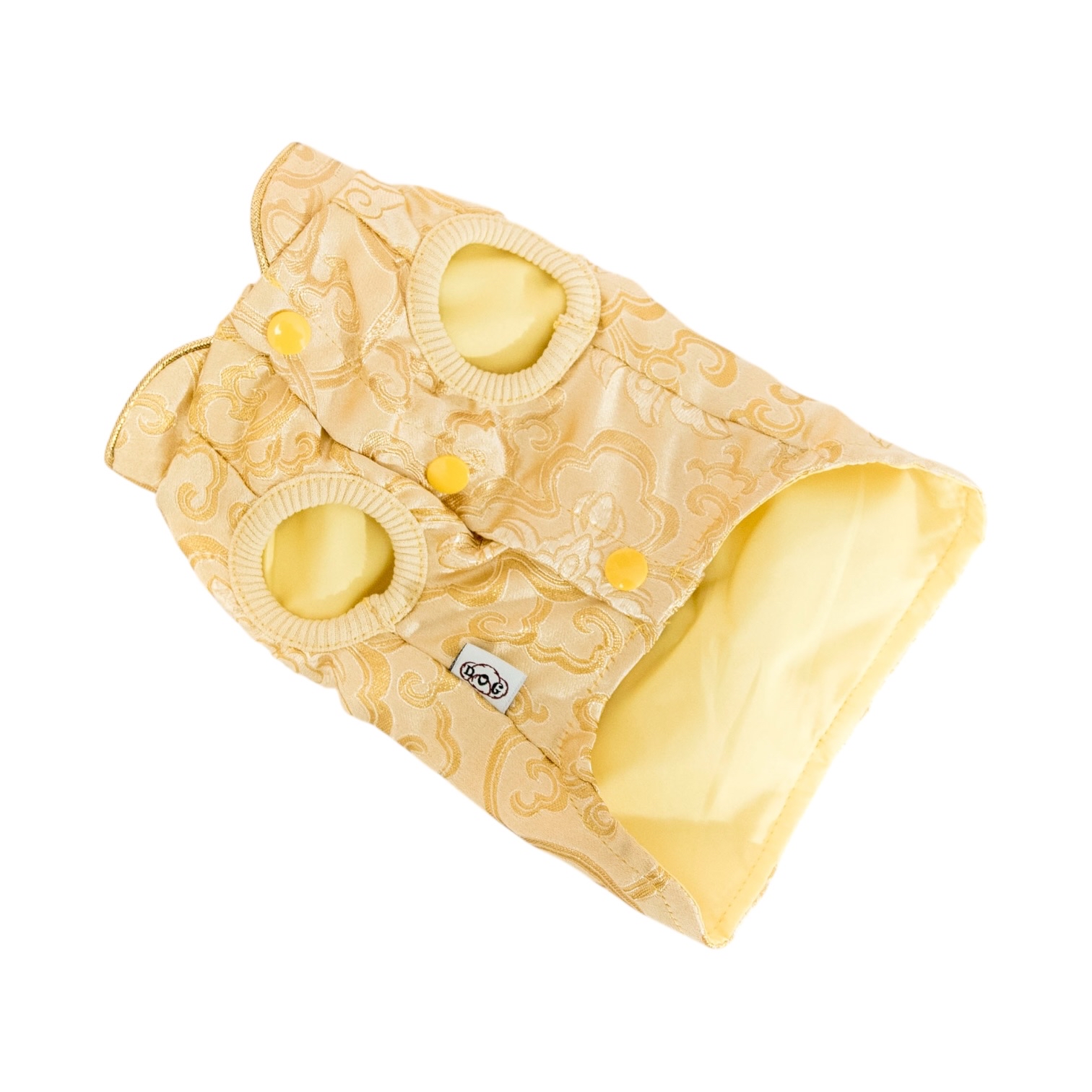 S641GD  金邊織錦賀年衫 - 金色 Algy Chinese Style Dog Clothes - Gold