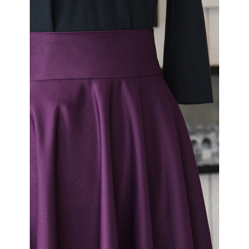 (Ready/Custom-Made) - Vintage High Waist Swing Table Skirt - 7 colour available (FM041）