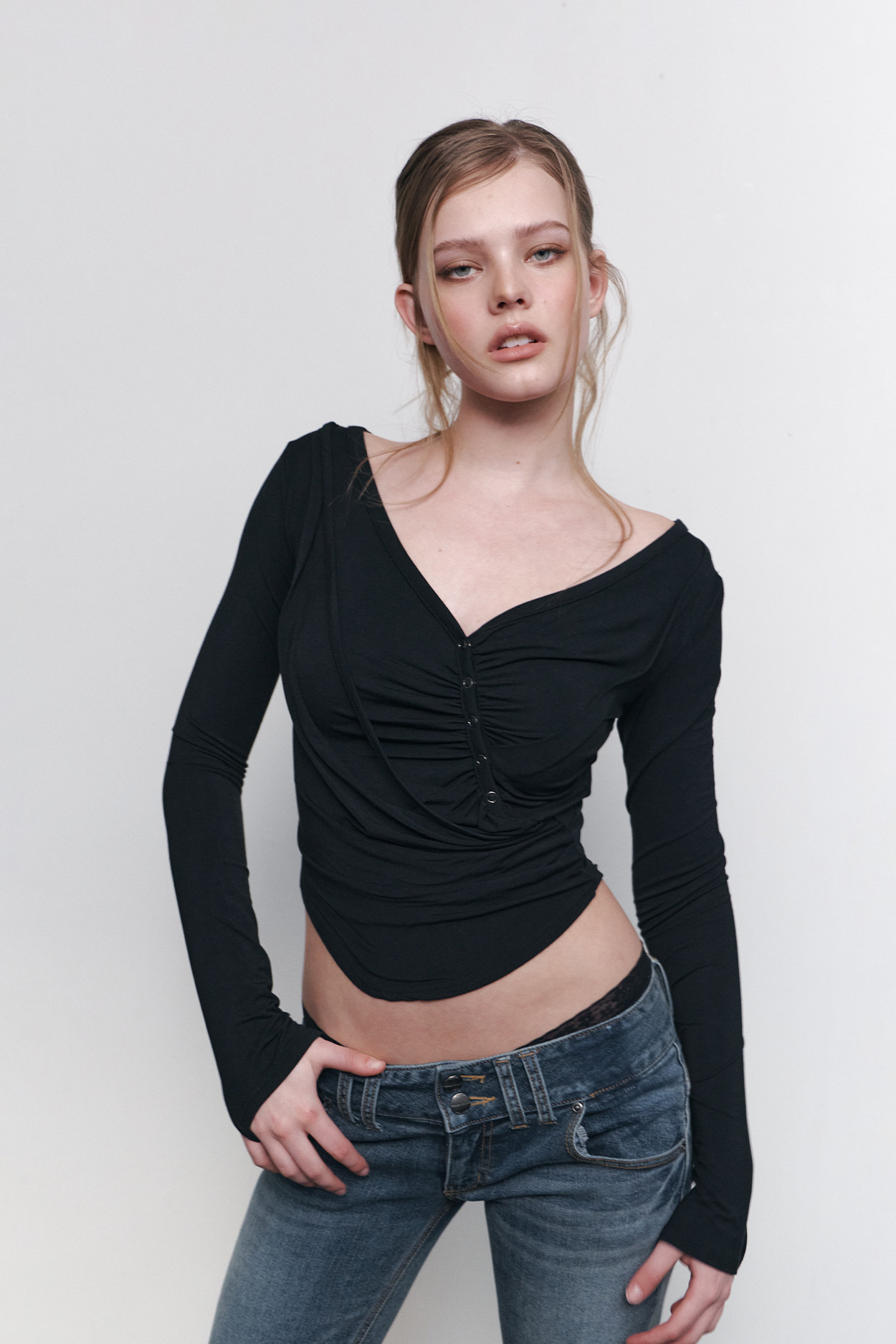 pleaseNOFOLLOW - Deba Long Sleeve Top (Black)
