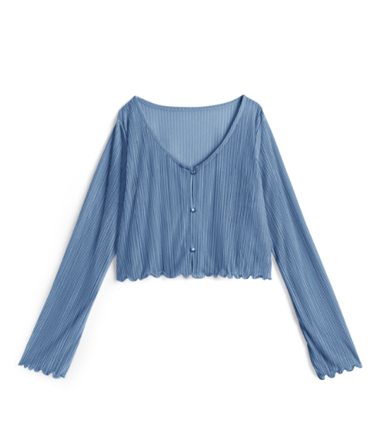 春天必備! 薄針織羅紋外套 [ru1192]