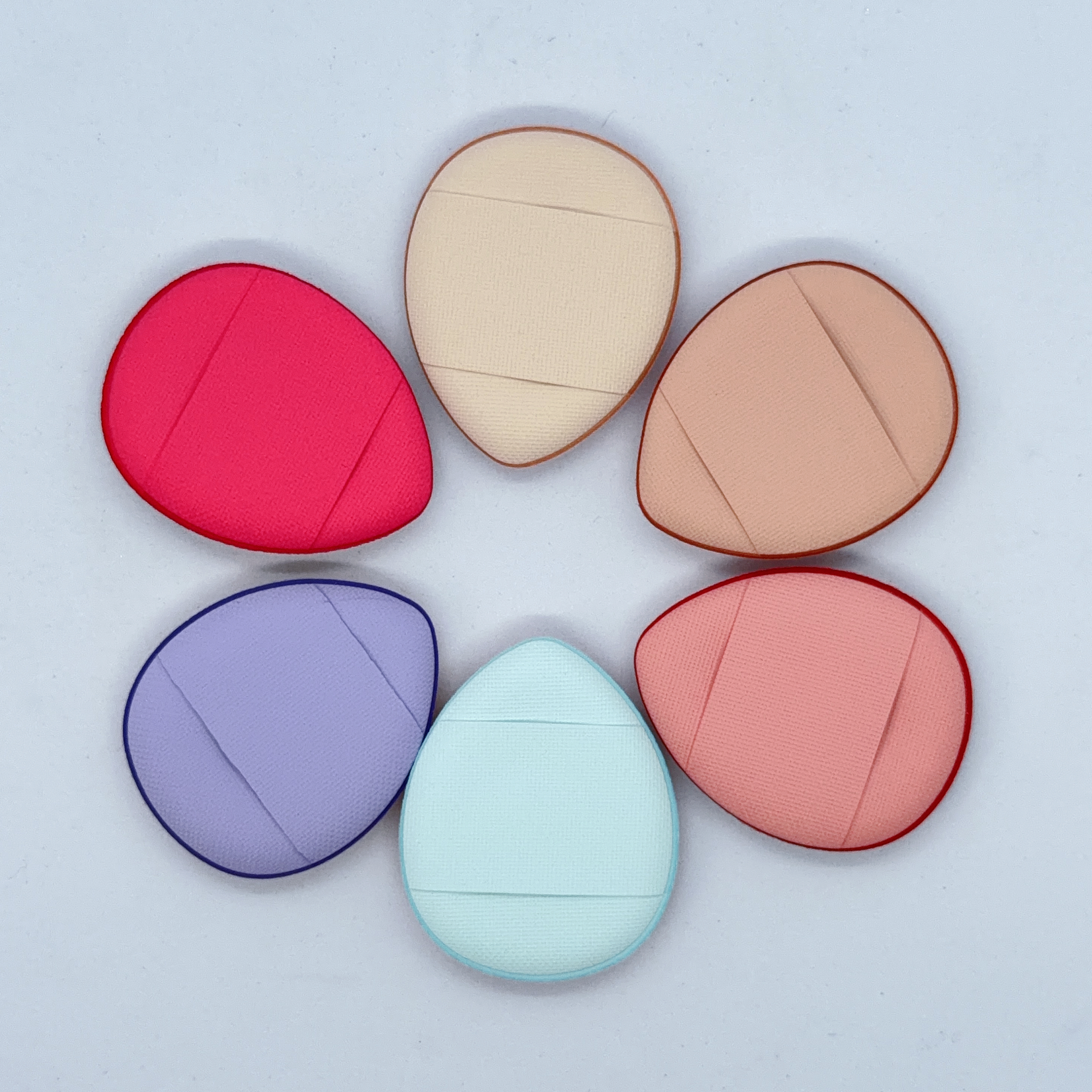 Soft Cushion Mini Puff Set 迷你柔軟氣墊粉撲組 - 6pcs/set