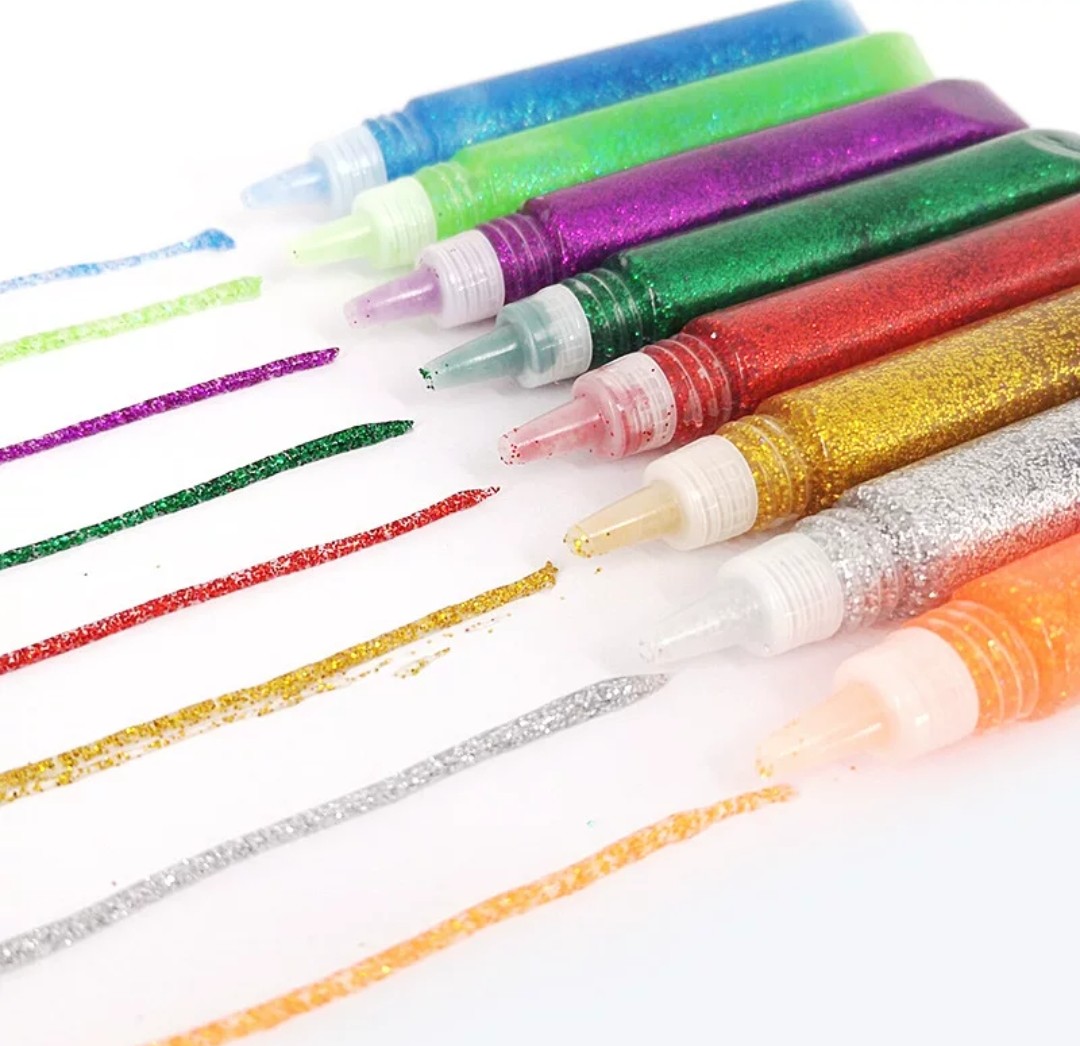 閃粉膠10ml x 6色 (T445) 🚛 送貨方式請選(4)