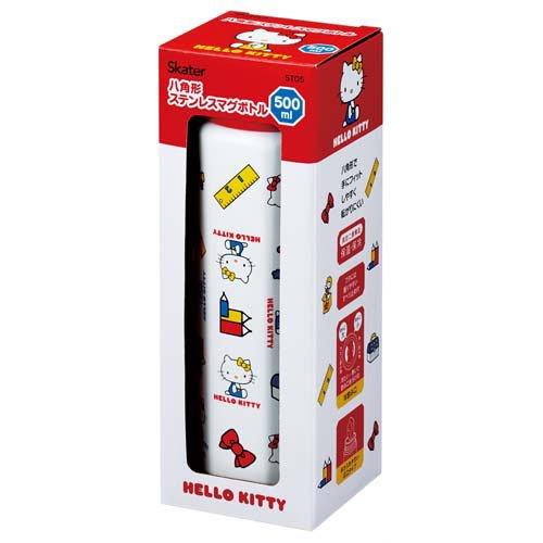 Skater Sanrio Hello Kitty 八角形不鏽鋼水樽 500ml