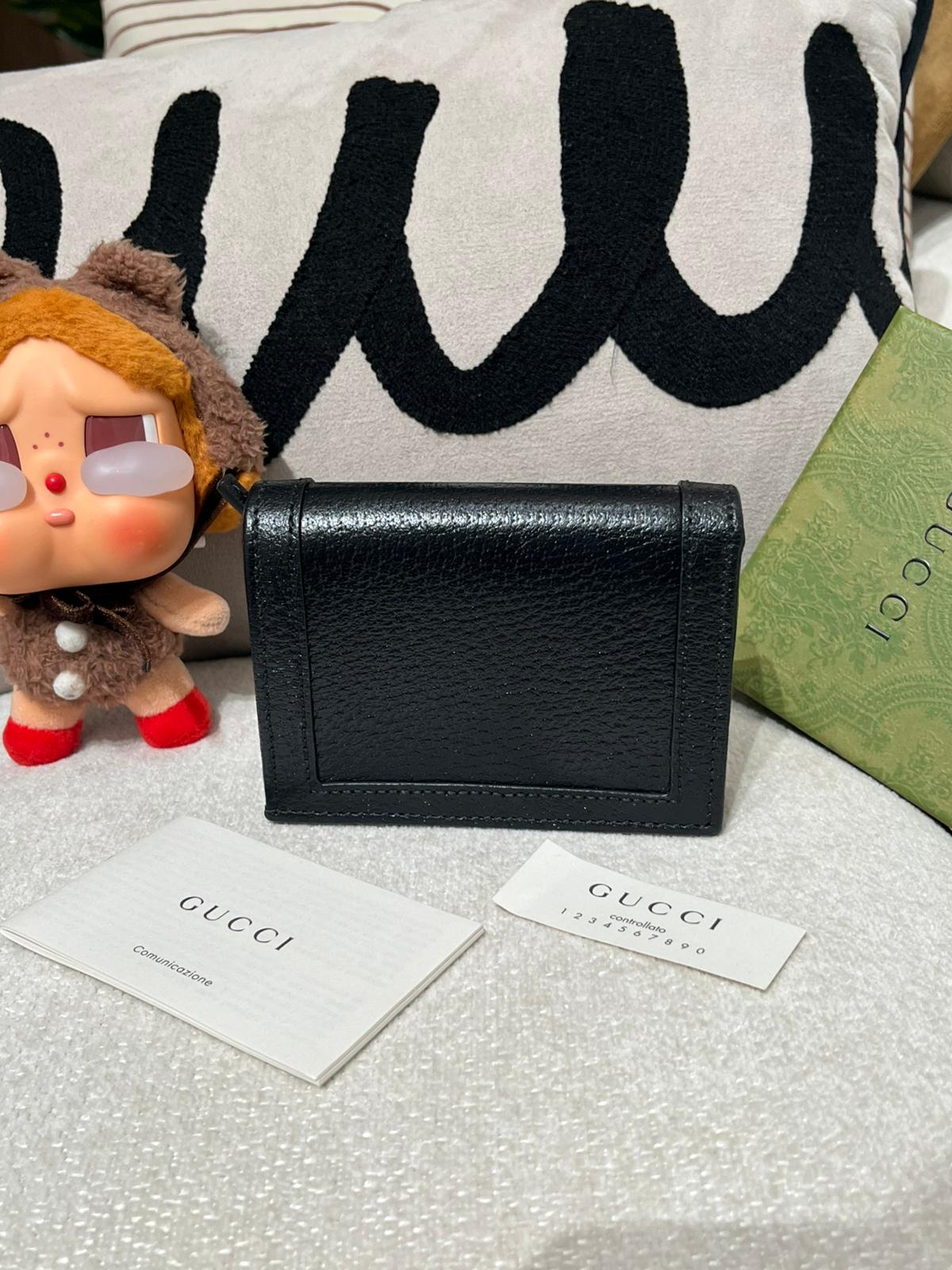 Gucci bamboo wallet calfskin 100%Authentic,unused ✅dust bag  ✅box