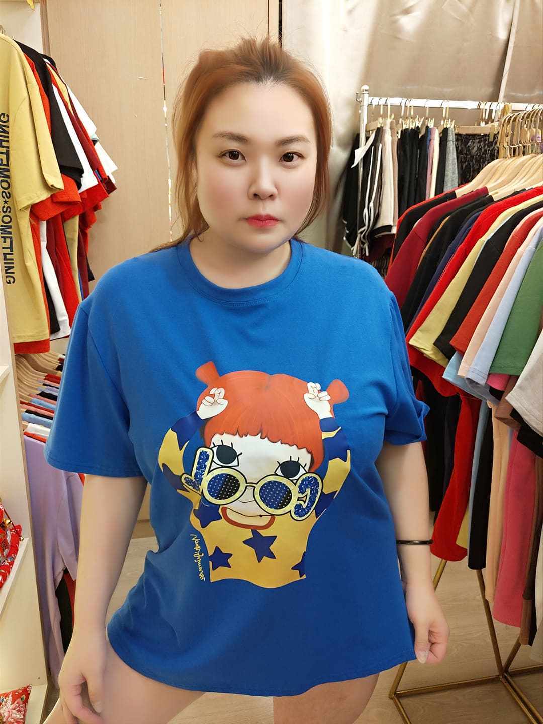 NBD02 KS0242 戴眼镜陆心嫒上衣（颜色随机⚠️）（胸围 120CM以内）