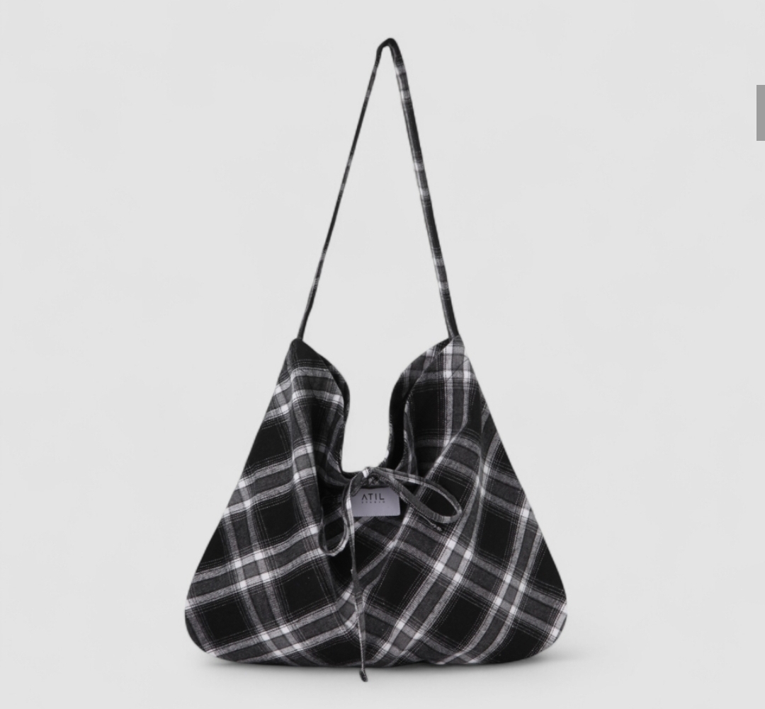 Atil Studio Cozy Check Shoulder Bag
