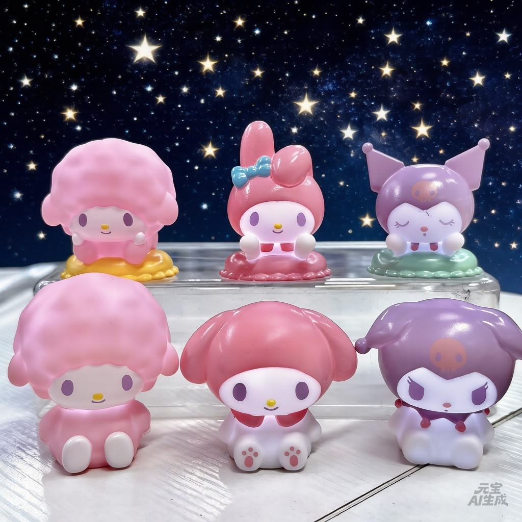 日本直送sanrio  Melody Kuromi Piano新款發光擺設 ccc