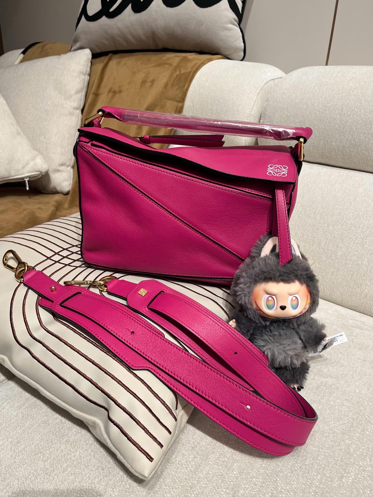 Loewe puzzle small calfskin 100%Authentic,95%new ✅strap✅dust bag