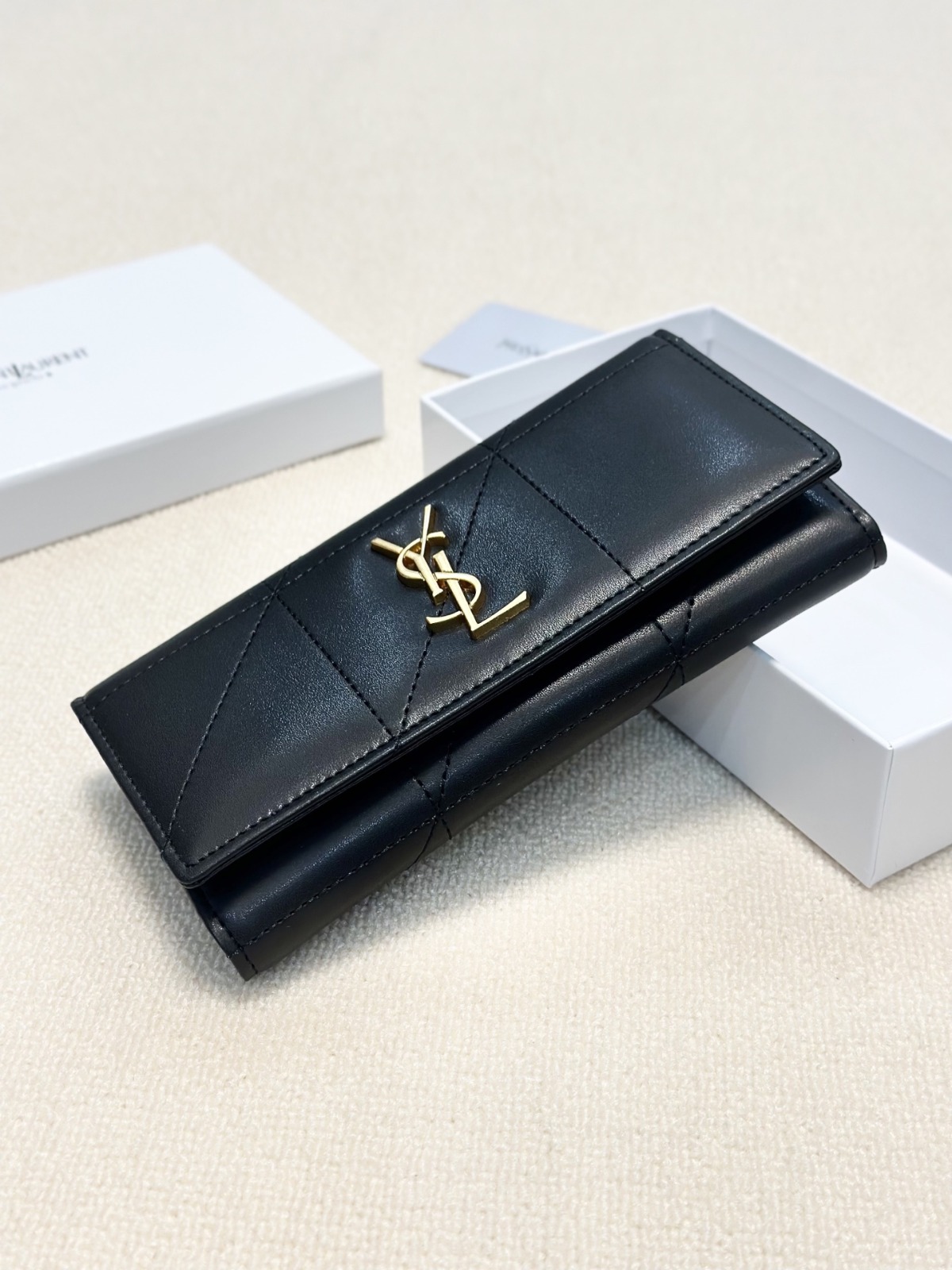 YSL 長版真皮銀包 禮盒裝