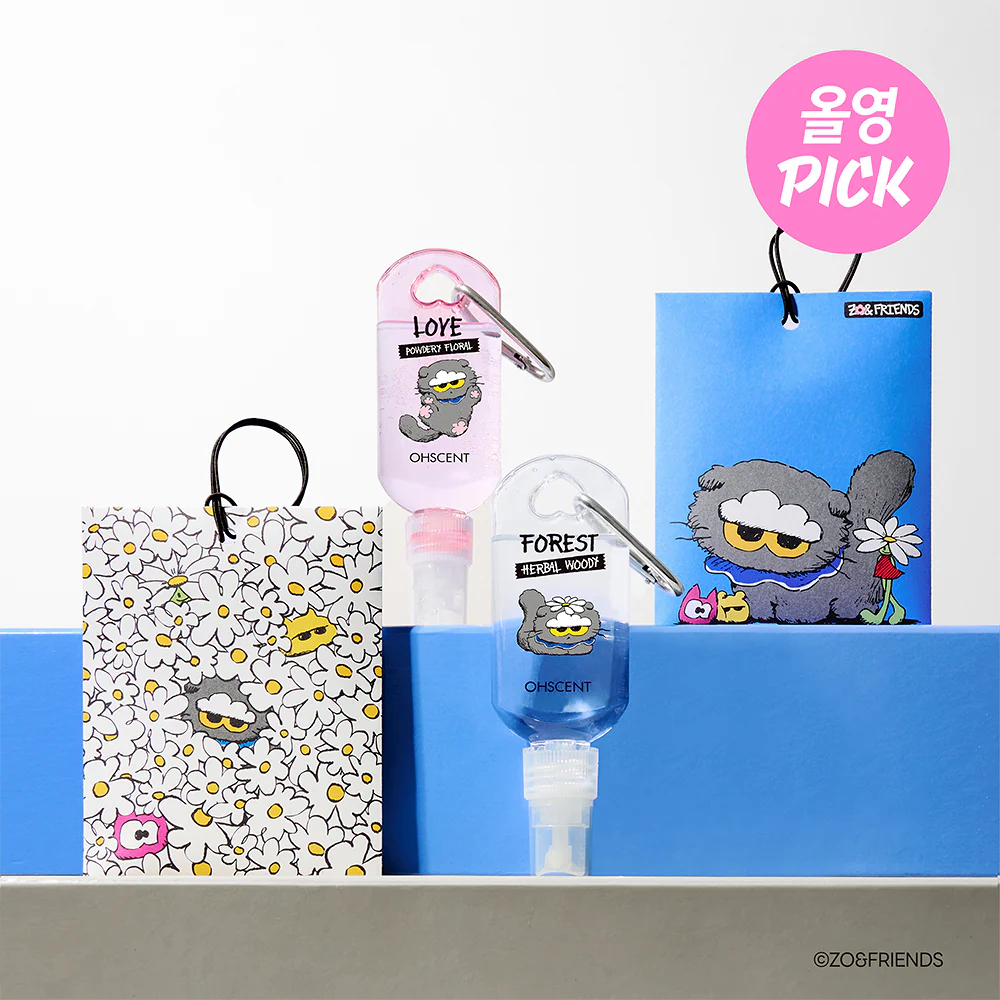 OHScent × Zo&Friends 聯乘香氛系列｜掛香包／迷你香氛噴霧（2款可選）