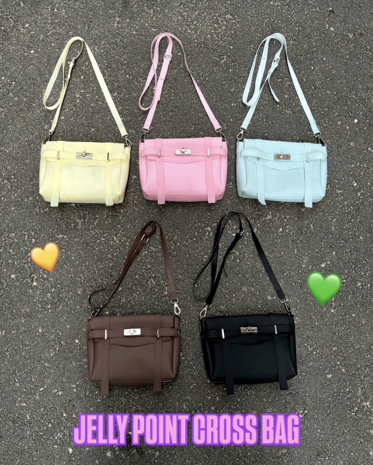 [Mira x DEINET] JELLY POINT CROSS BAG 