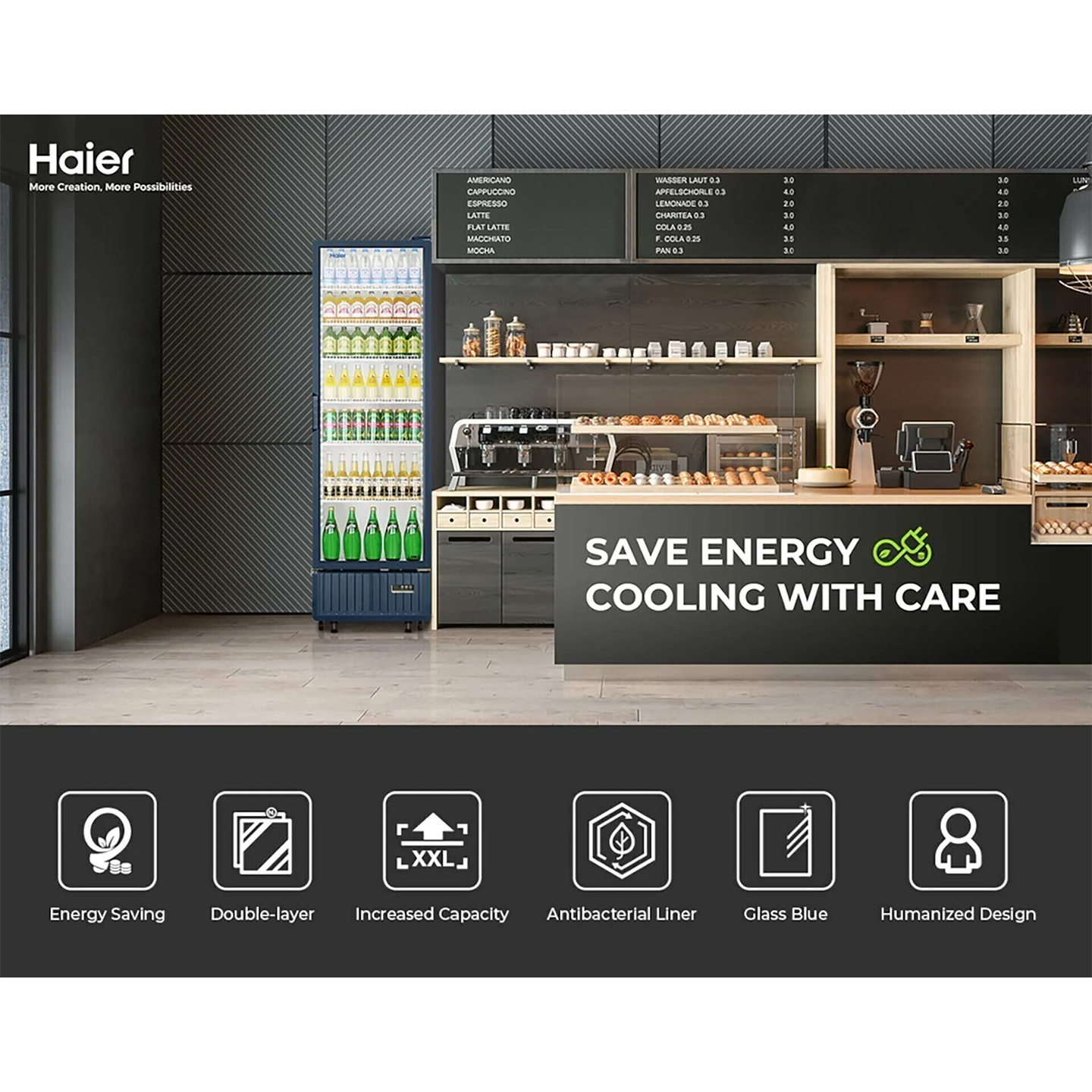 Haier 375L Showcase Chiller (SC-439E)