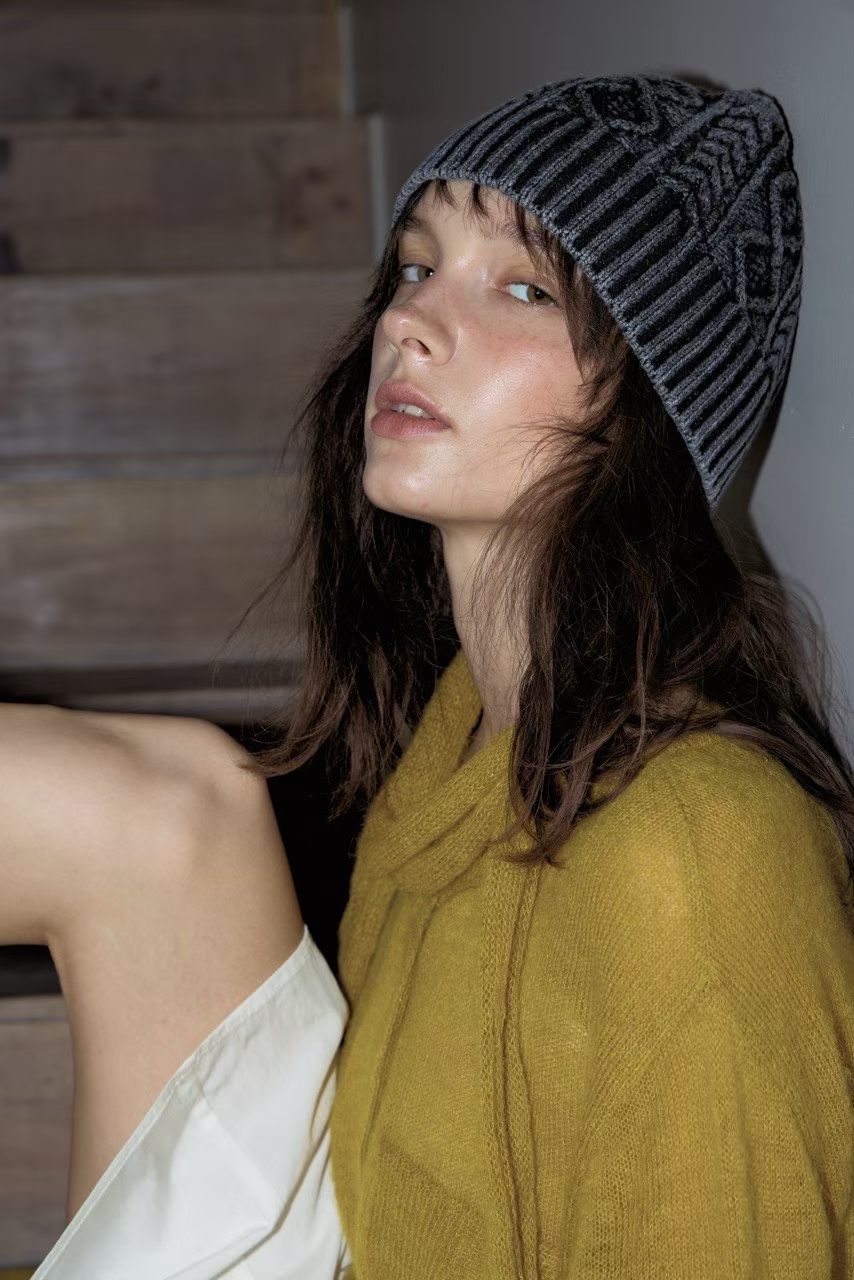 Classic Cable Cuffed Beanie #ha03